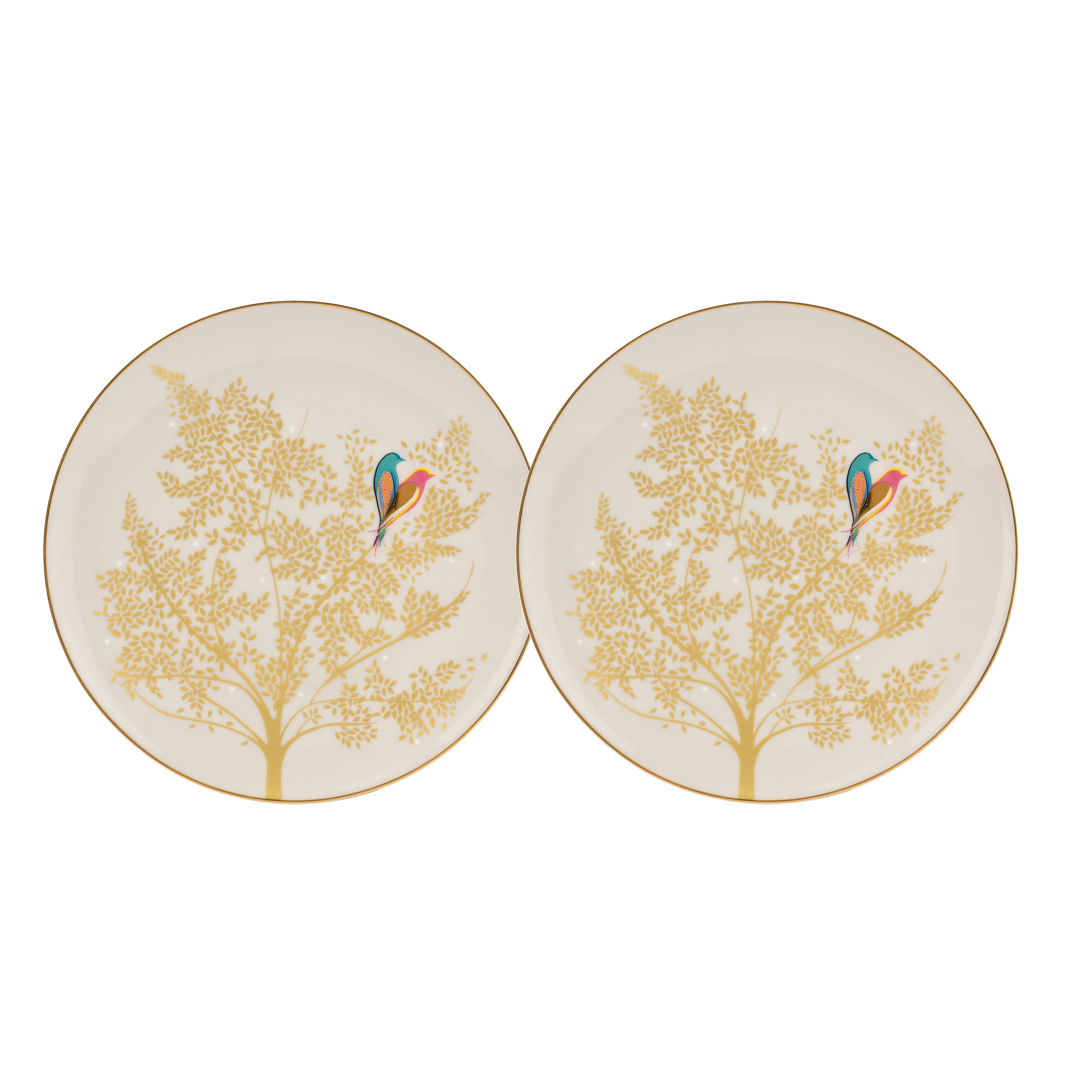 Cake Plate S/2 - Light Grey 20cm Boxed Set