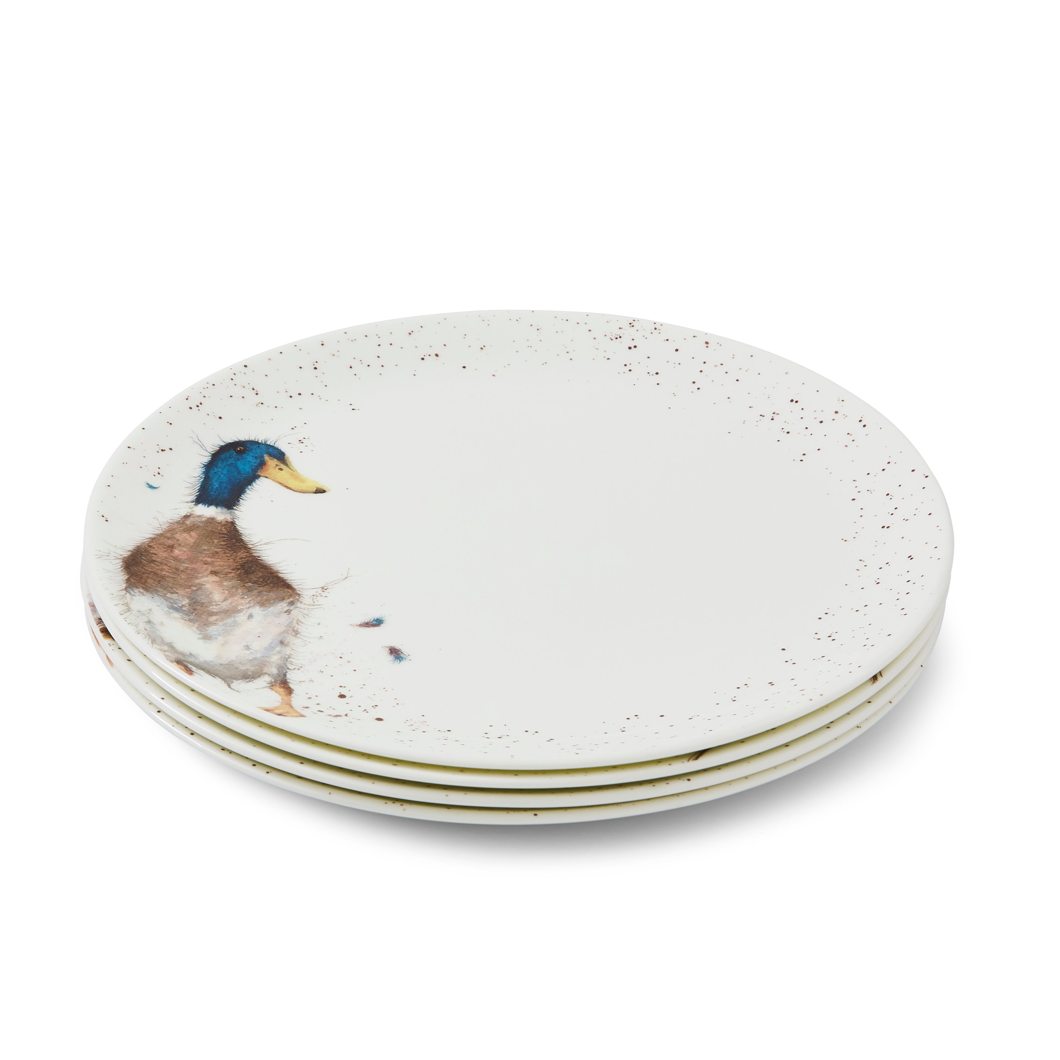 Wrendale Designs Coupe Plates - Set of 4 (Duck, Mouse, Hare, Squirrel) 26.7cm Set of 4
