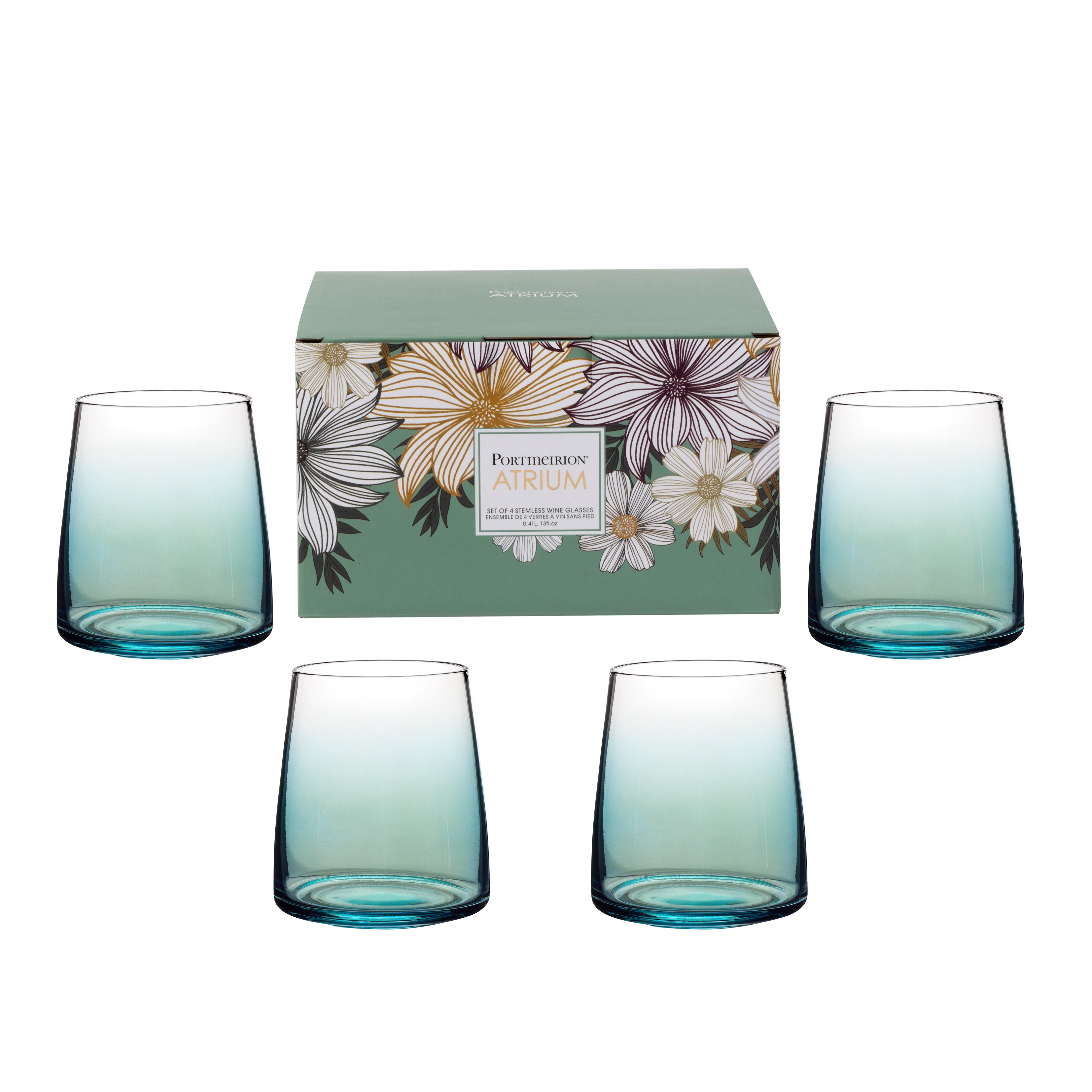 Stemless Wine Glass S/4 0.41L Boxed Set