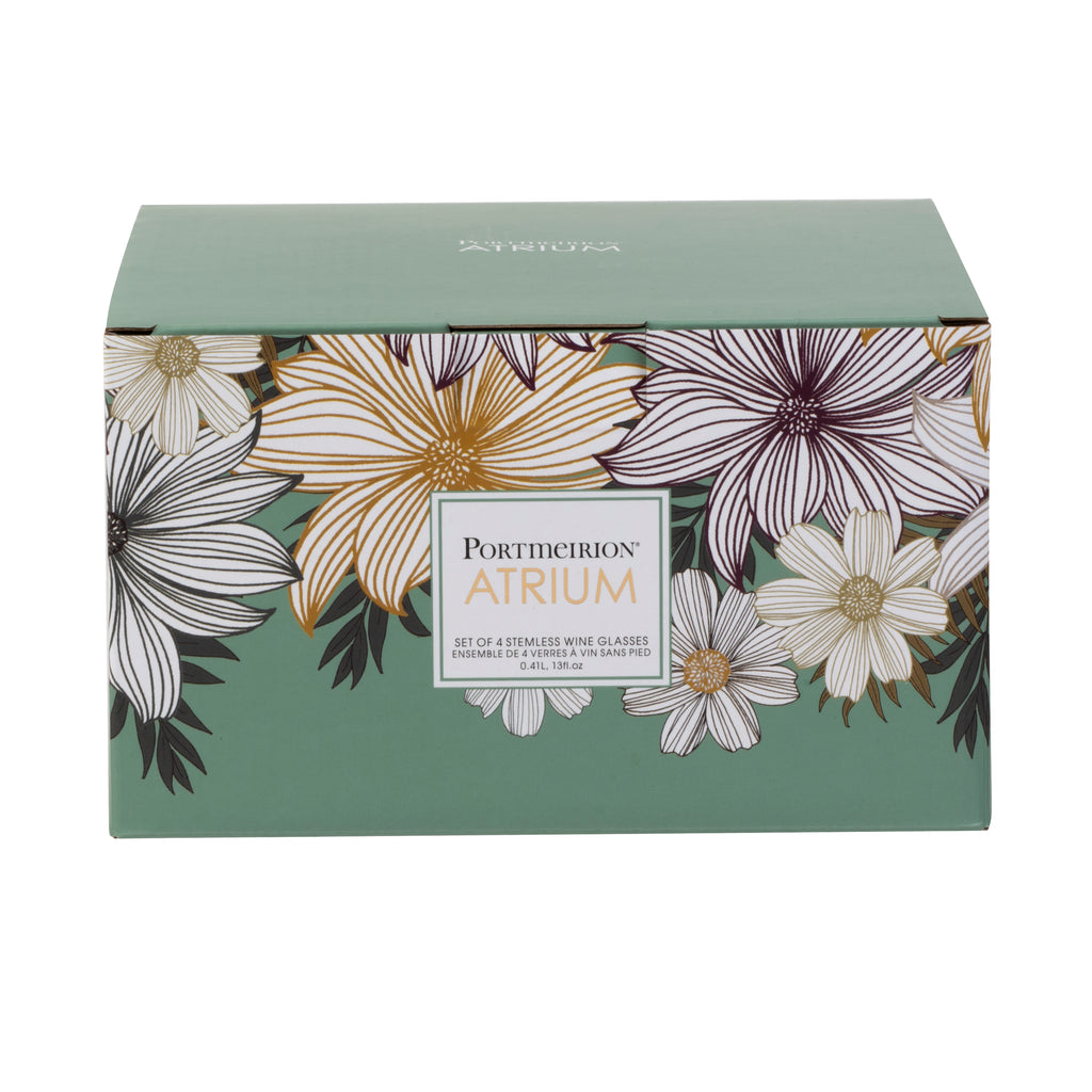 Stemless Wine Glass S/4 0.41L Boxed Set