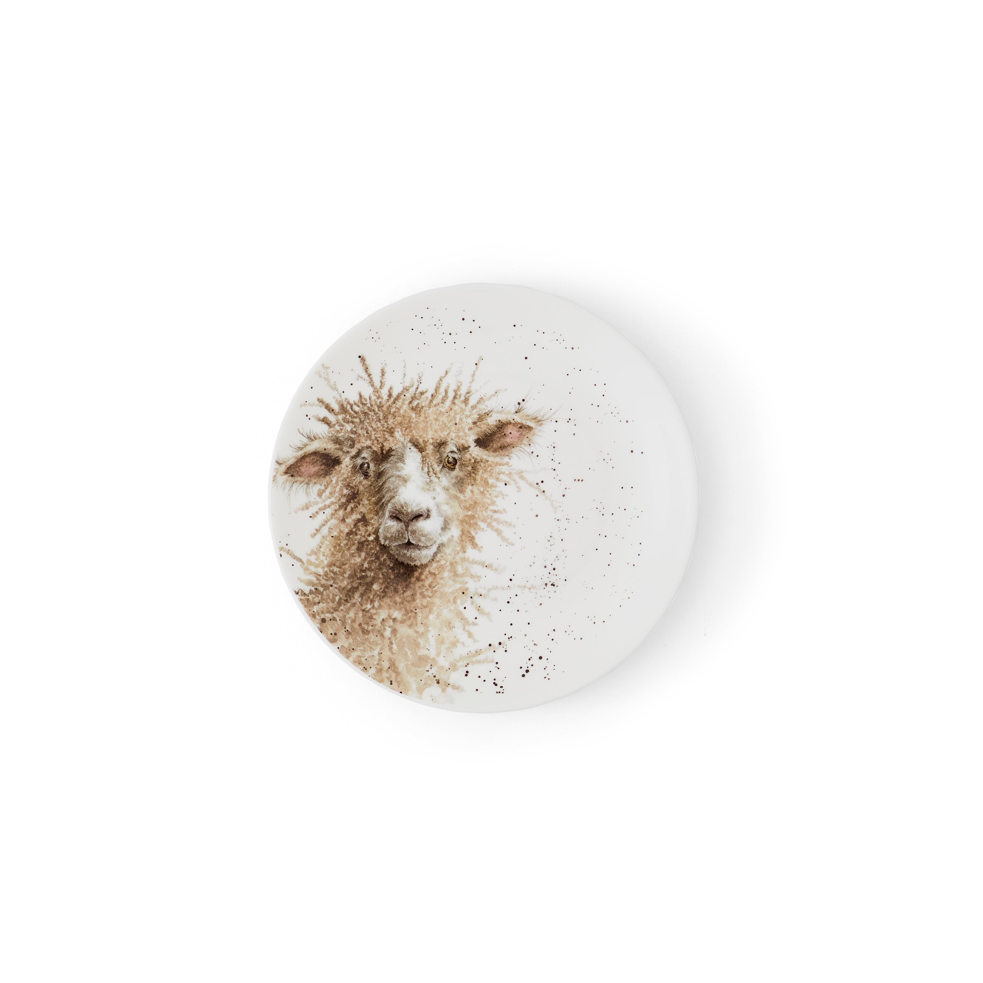Wrendale Designs Coupe Plates - Set of 4 (Sheep, Duckling, Donkey, Cow) 16.5cm Boxed Set