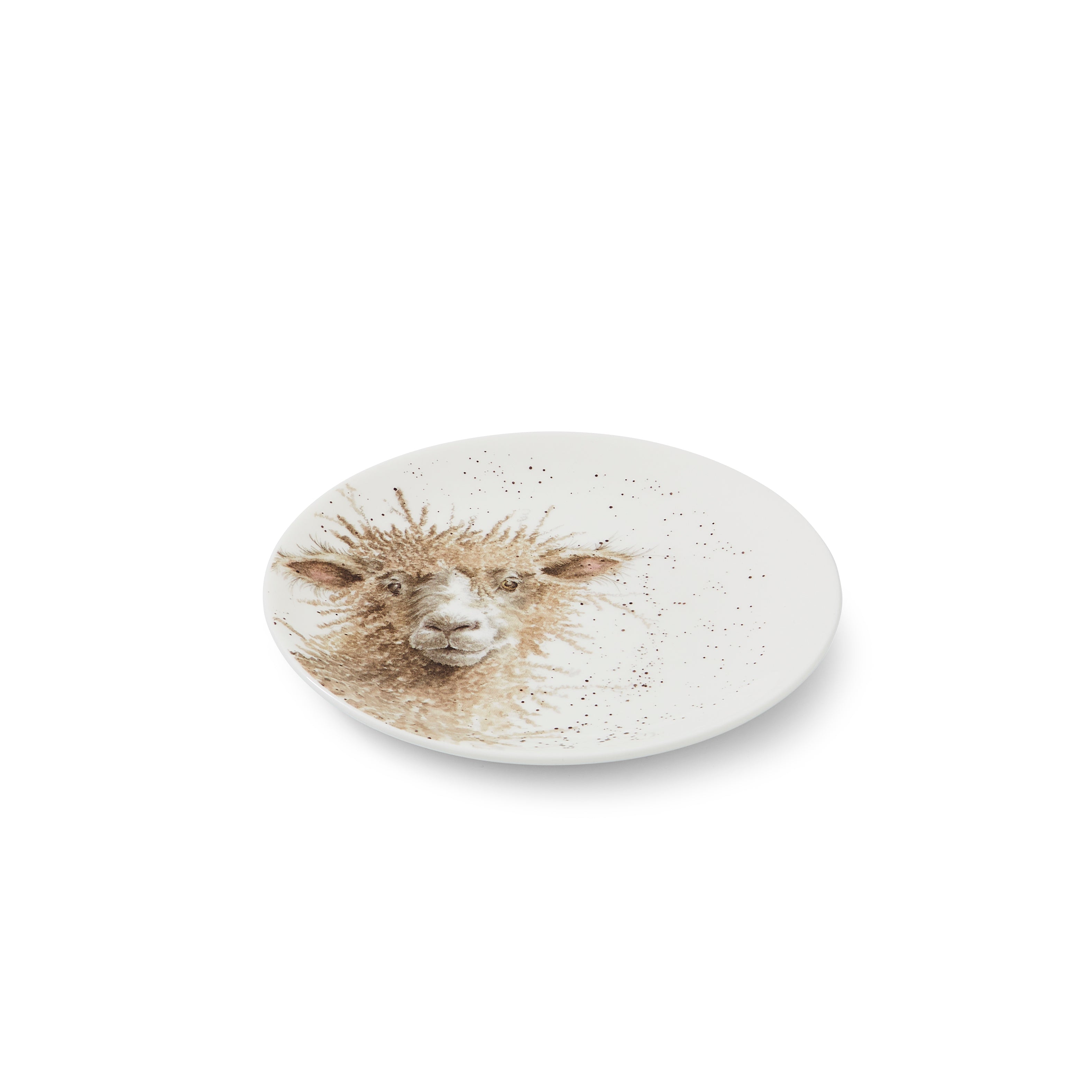 Wrendale Designs Coupe Plates - Set of 4 (Sheep, Duckling, Donkey, Cow) 16.5cm Boxed Set