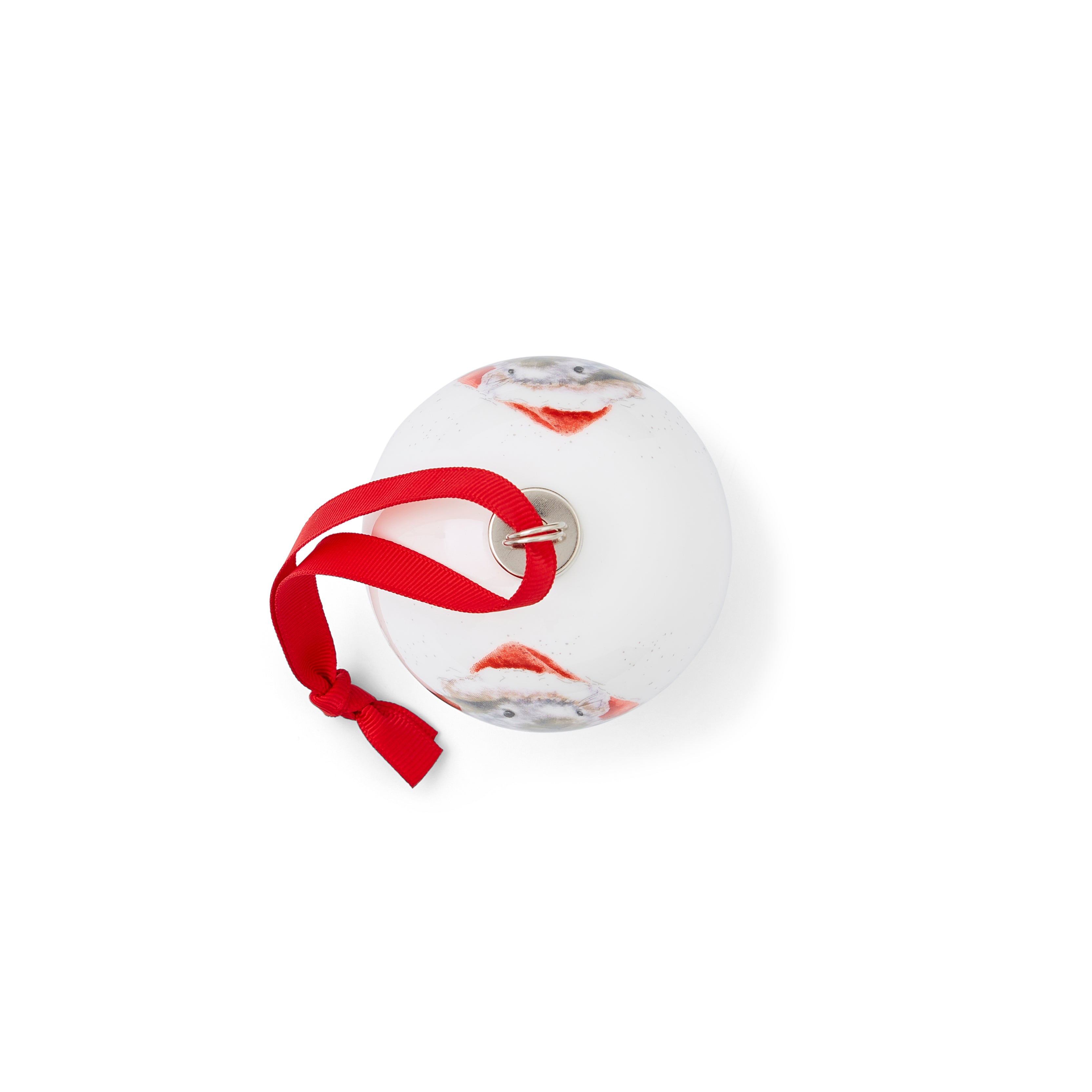 WreWrendale Designs - Christmas Collectionsndale Designs Coloured Collection Bauble - Ho Ho Ho (Rabbit) 7cm diam. Single