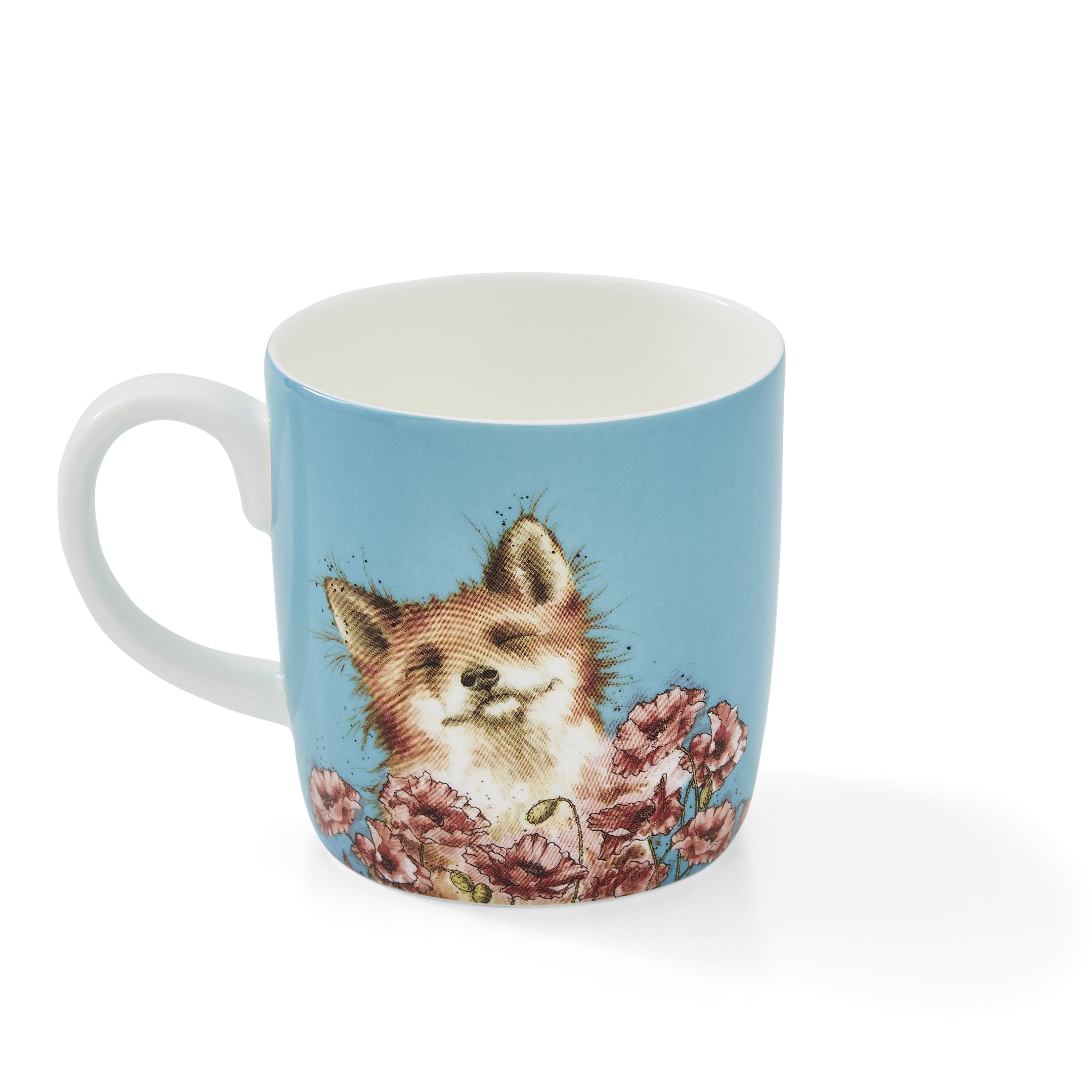 Wrendale Designs Coloured Collection Poppy Field (Fox) 0.40L Single
