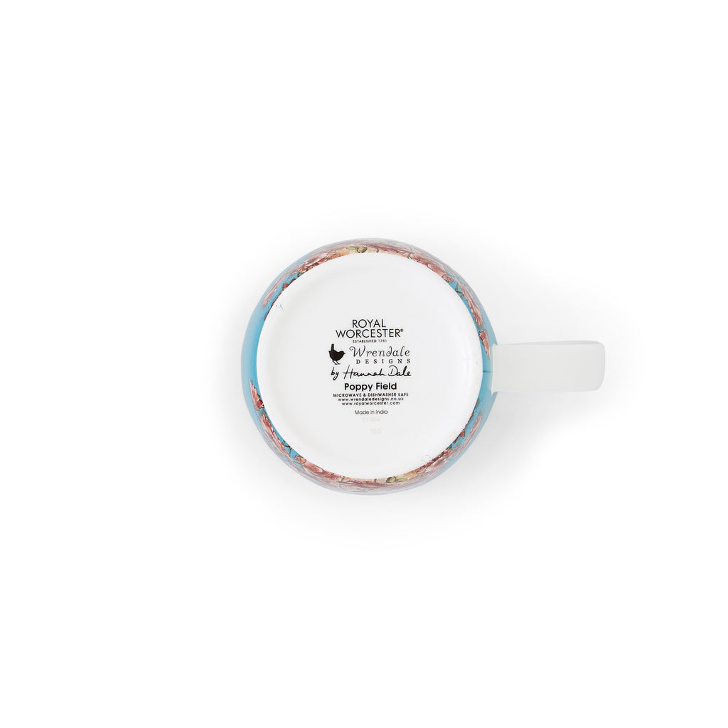 Wrendale Designs Coloured Collection Poppy Field (Fox) 0.40L Single