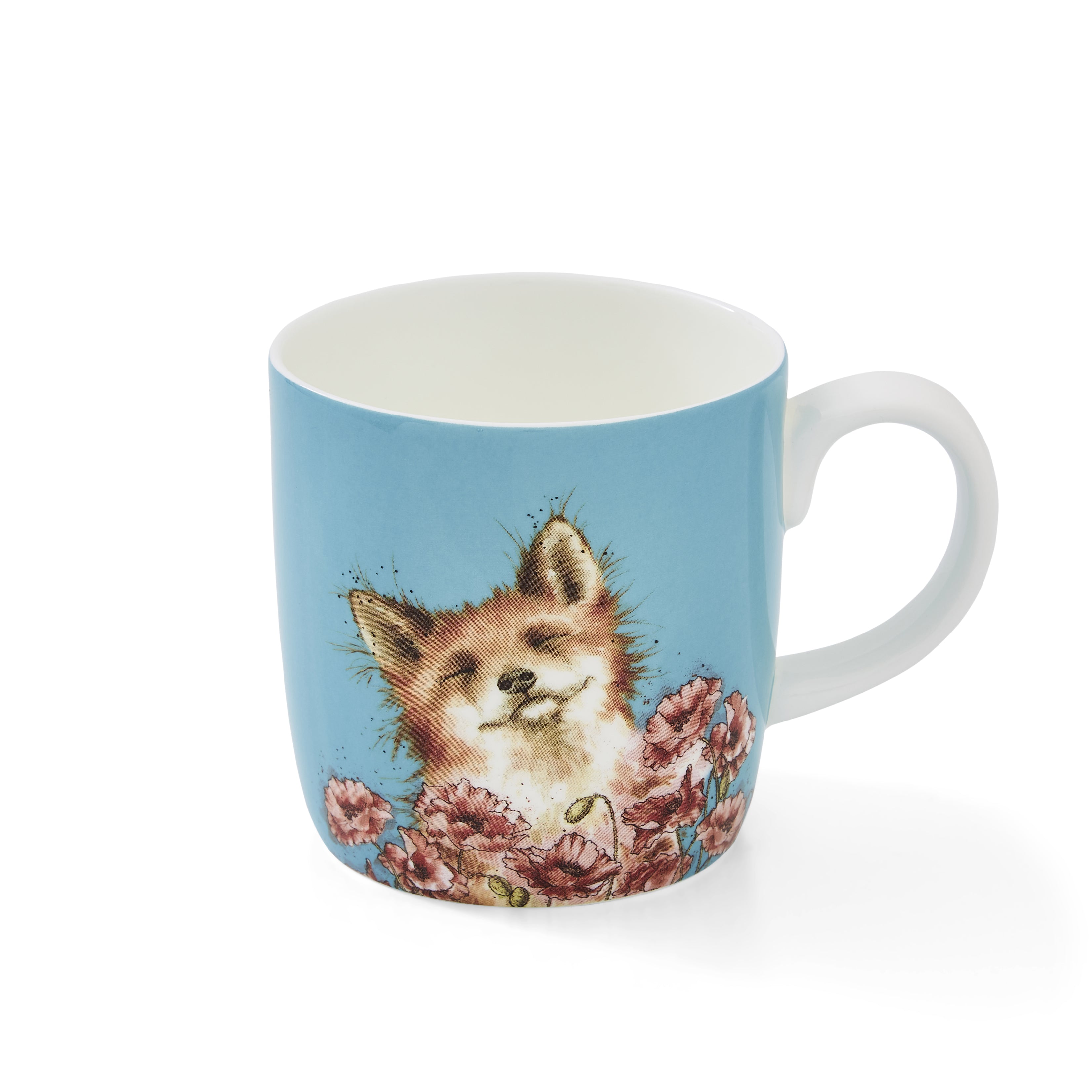 Wrendale Designs Coloured Collection Poppy Field (Fox) 0.40L Single