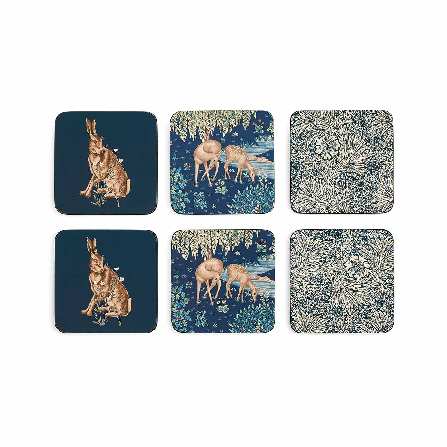 Wightwick Coasters S/6 (m) 10.5 x 10.5cm Boxed Set