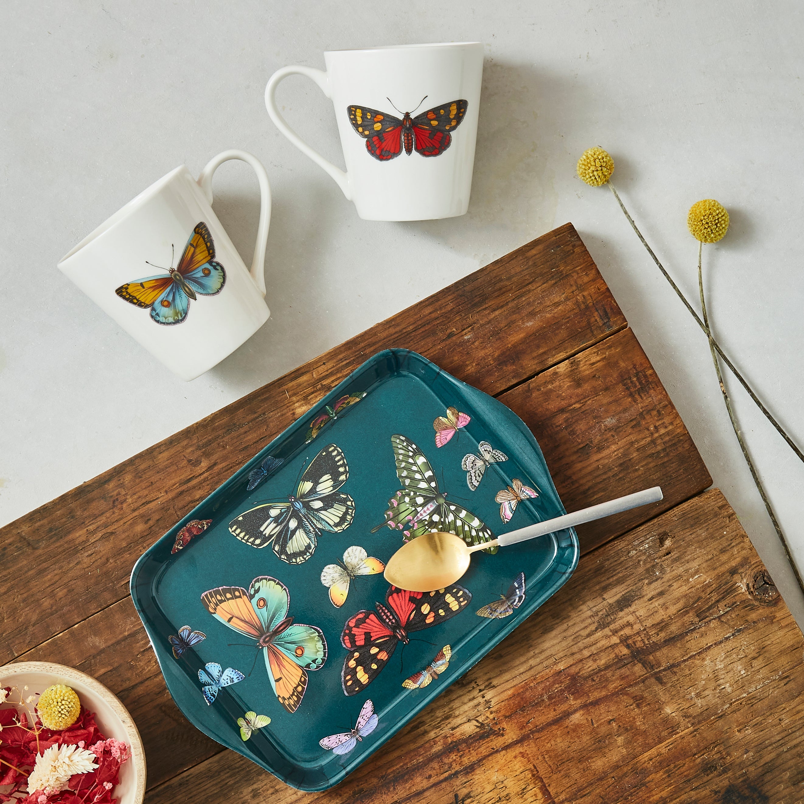 Botanic Garden Harmony Mug & Tray Set