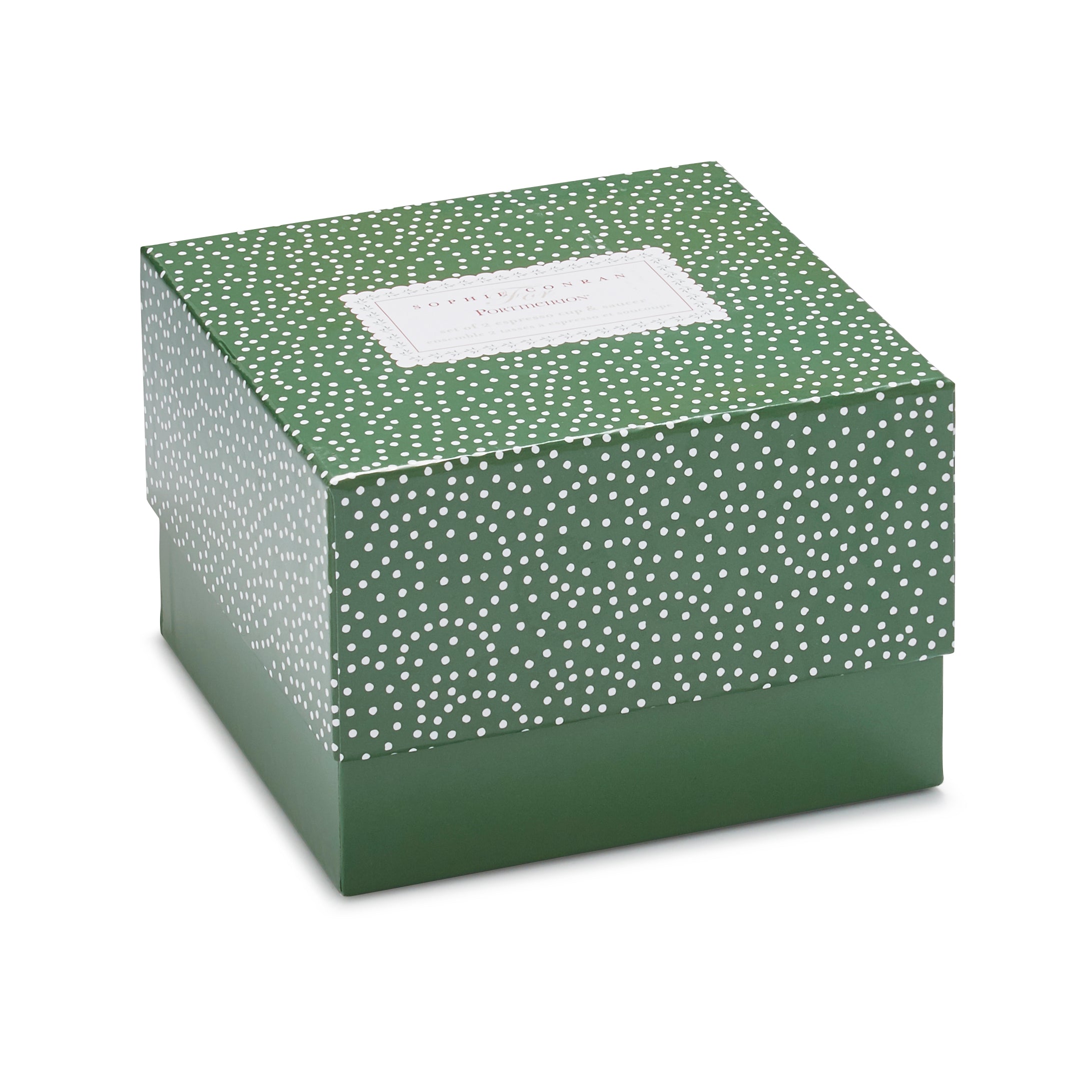 Sophie Conran for Portmeirion Mistletoe Espresso Cup & Saucer - Set of 2 0.08L Boxed Set