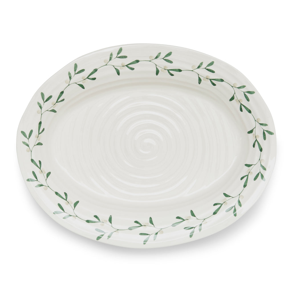 Sophie Conran for Portmeirion Mistletoe  Oval Platter 37 x 30cm Single