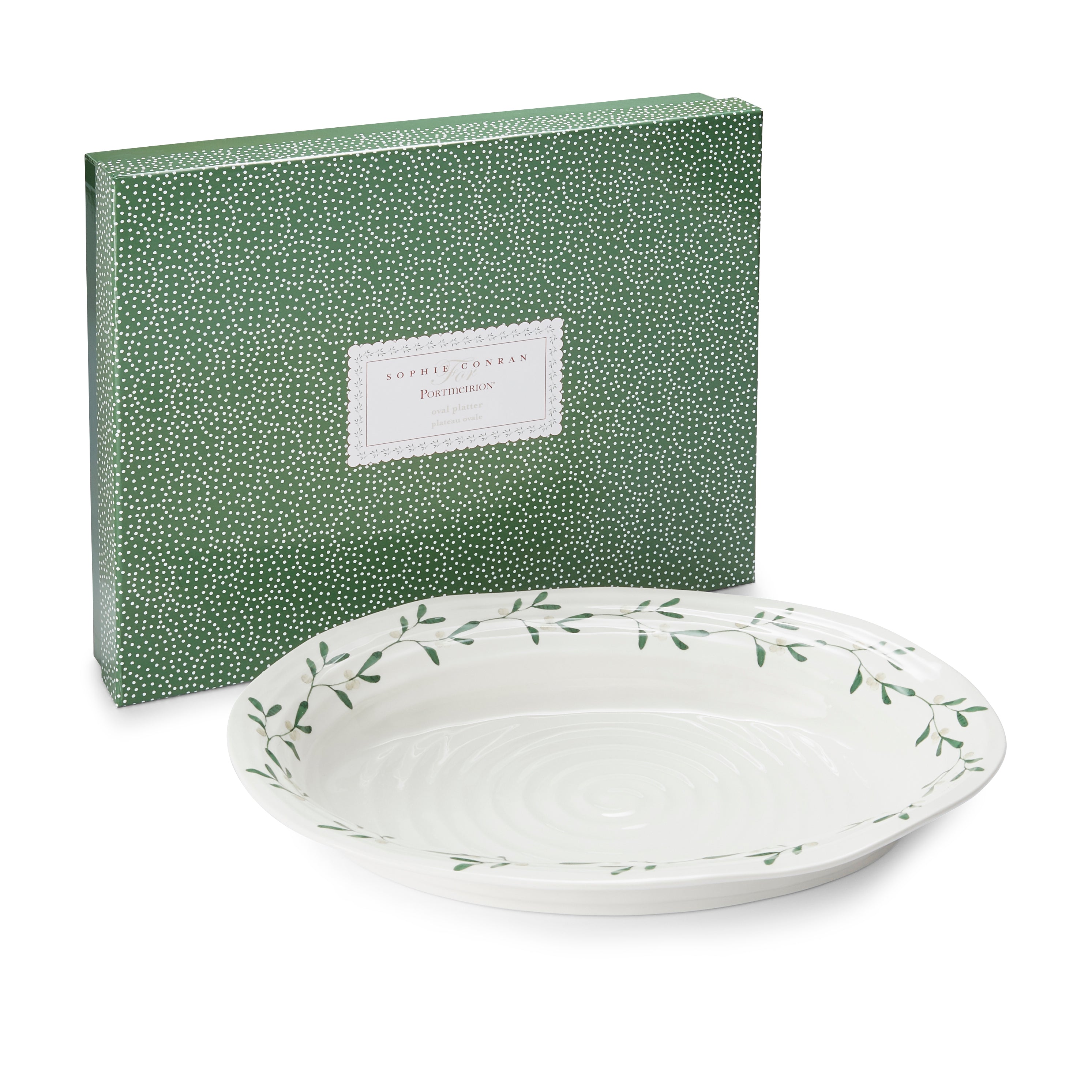 Sophie Conran for Portmeirion Mistletoe  Oval Platter 37 x 30cm Single