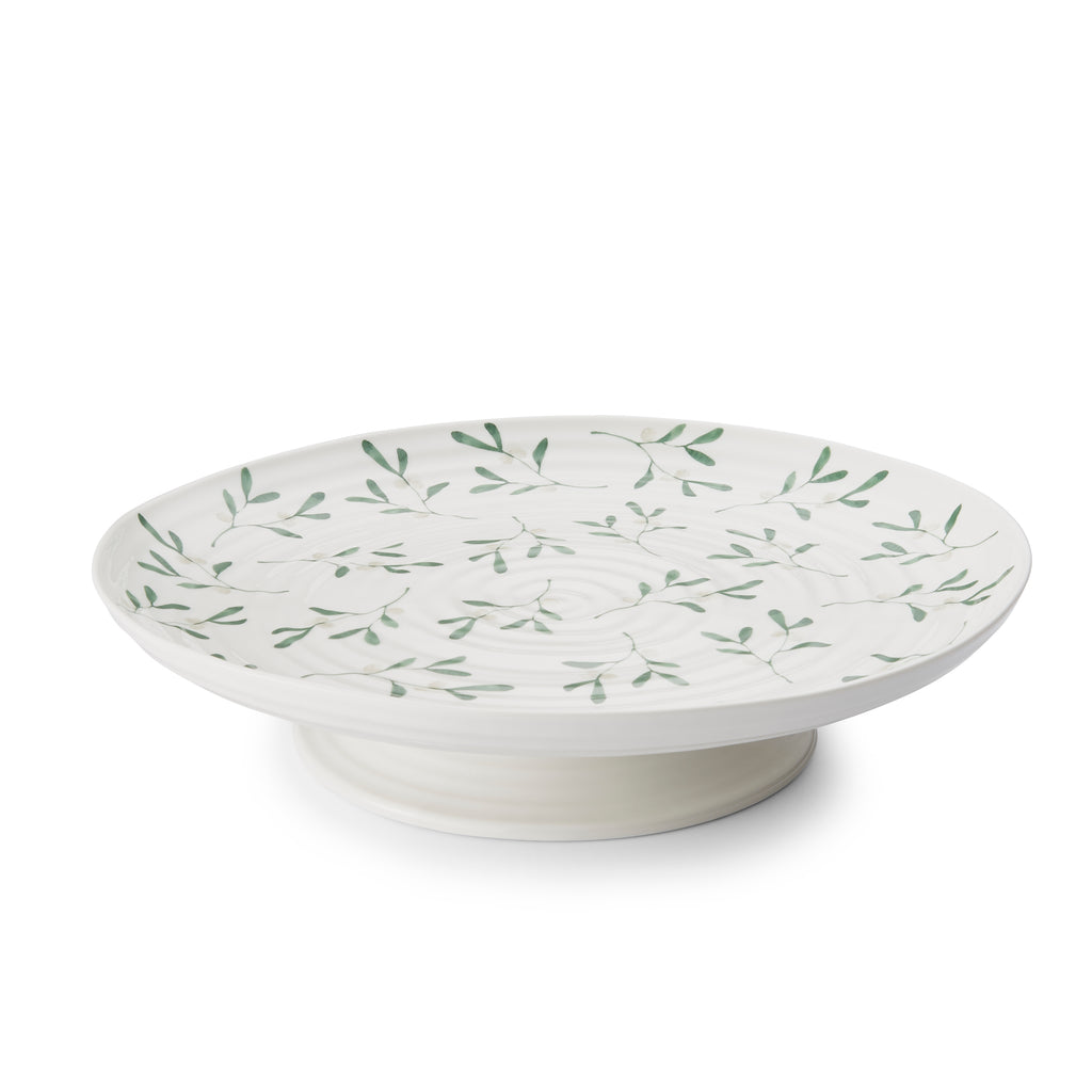 Sophie Conran for Portmeirion Mistletoe Footed Cake Stand 32 x 6cm Single