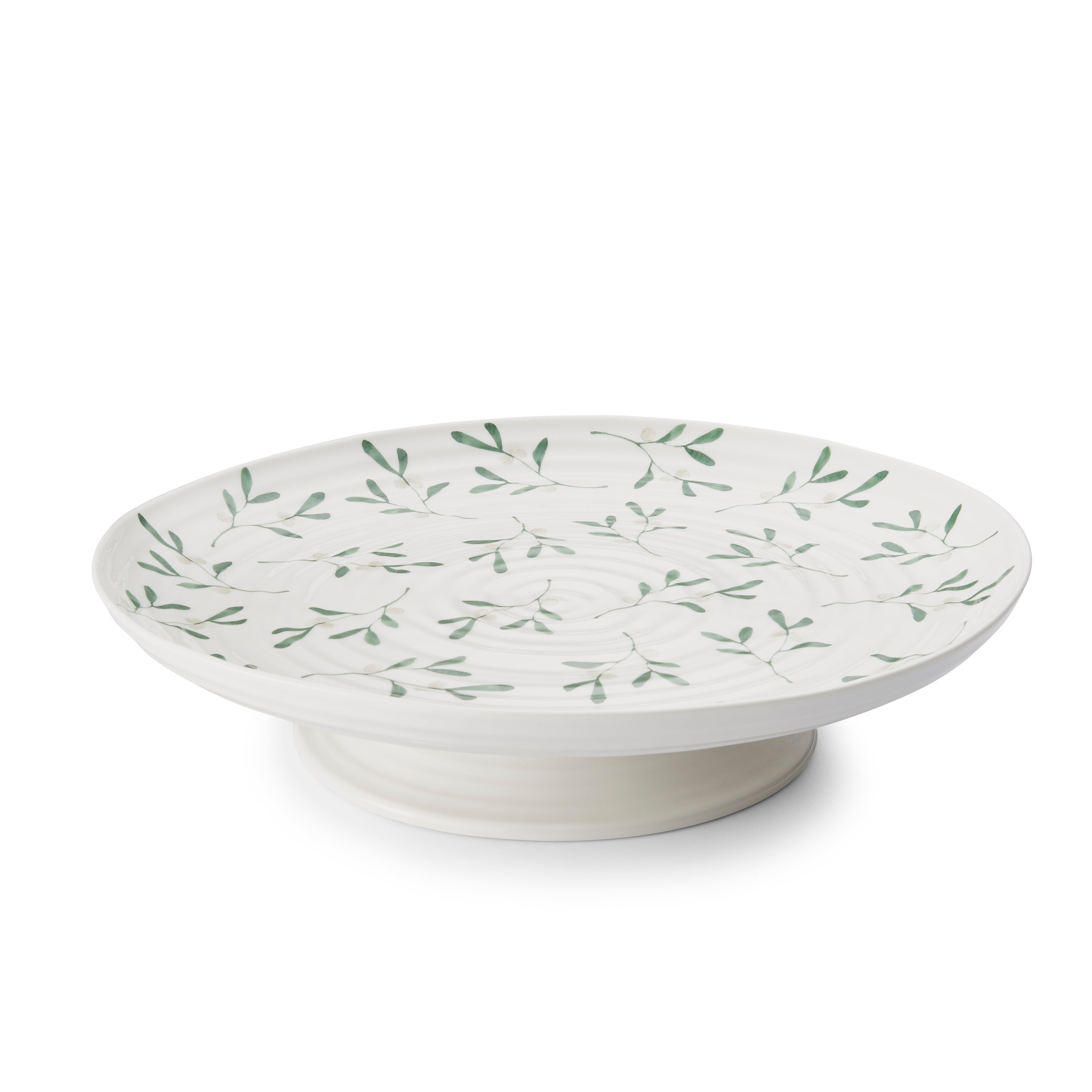 Sophie Conran for Portmeirion Mistletoe Footed Cake Stand 32 x 6cm Single