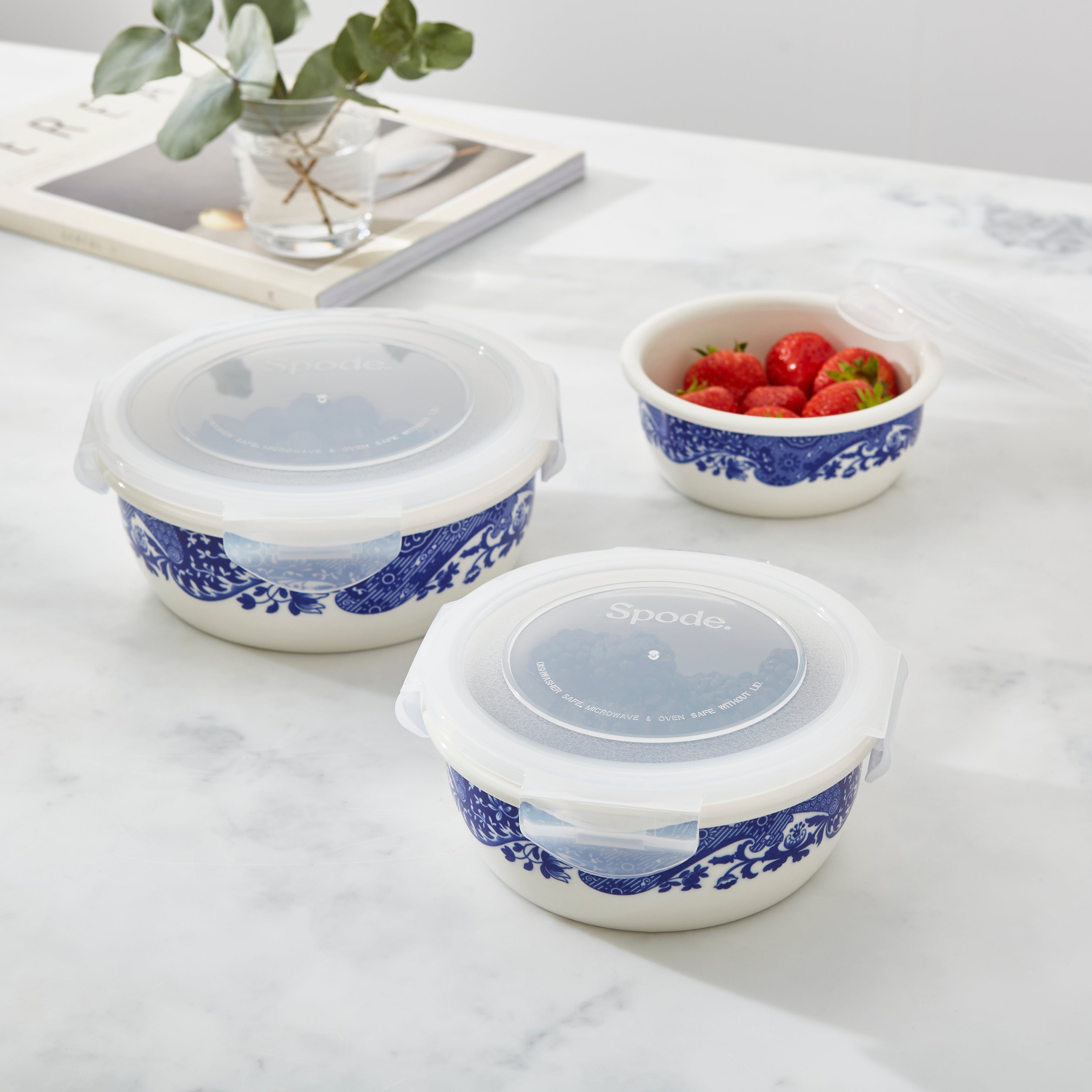 Spode Blue Italian Round Medium Storage Container