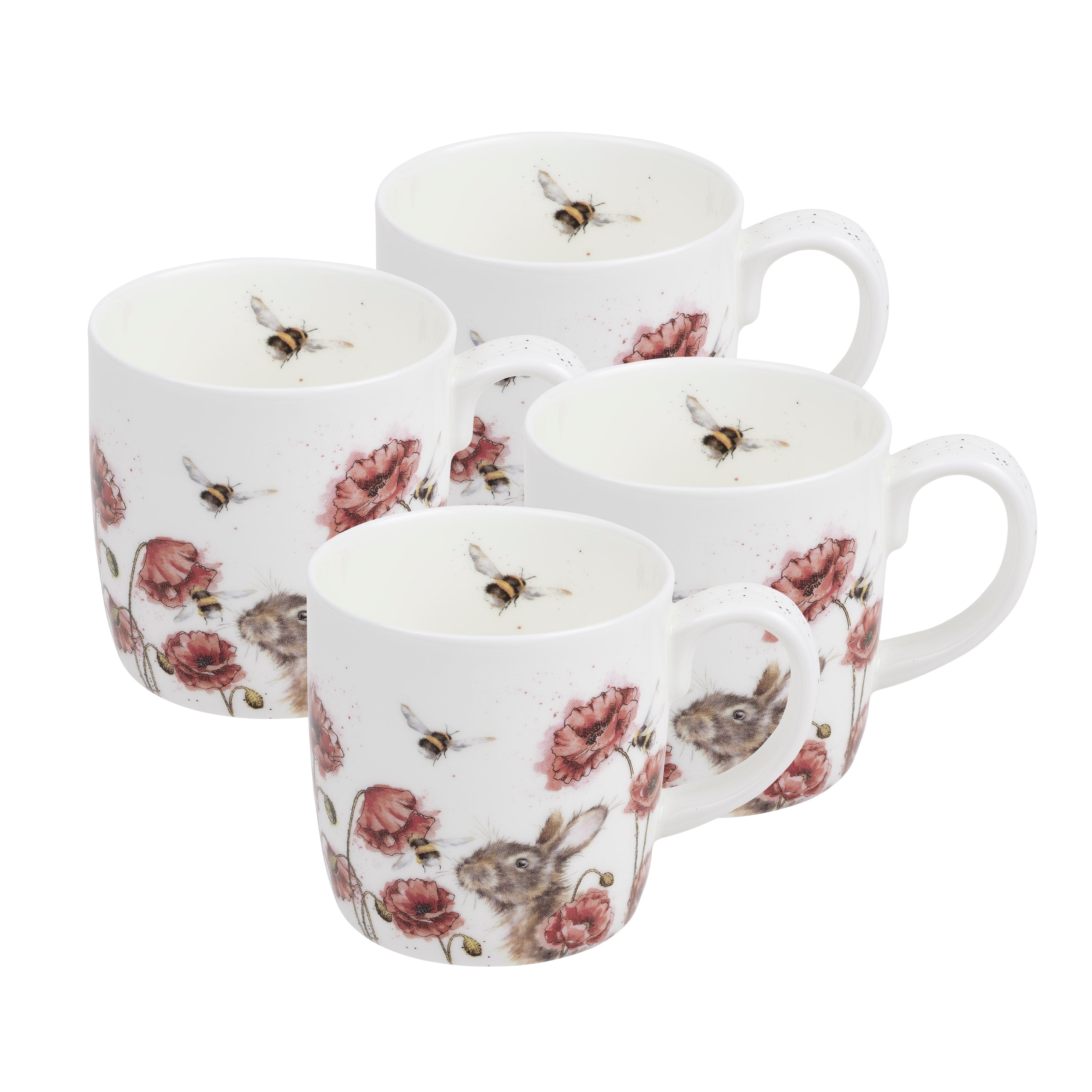 Royal Worcester Wrendale Designs Let it Bee (Bee) 0.31L Set of 6