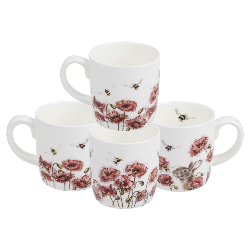 Royal Worcester Wrendale Designs Let it Bee (Bee) 0.31L Set of 6
