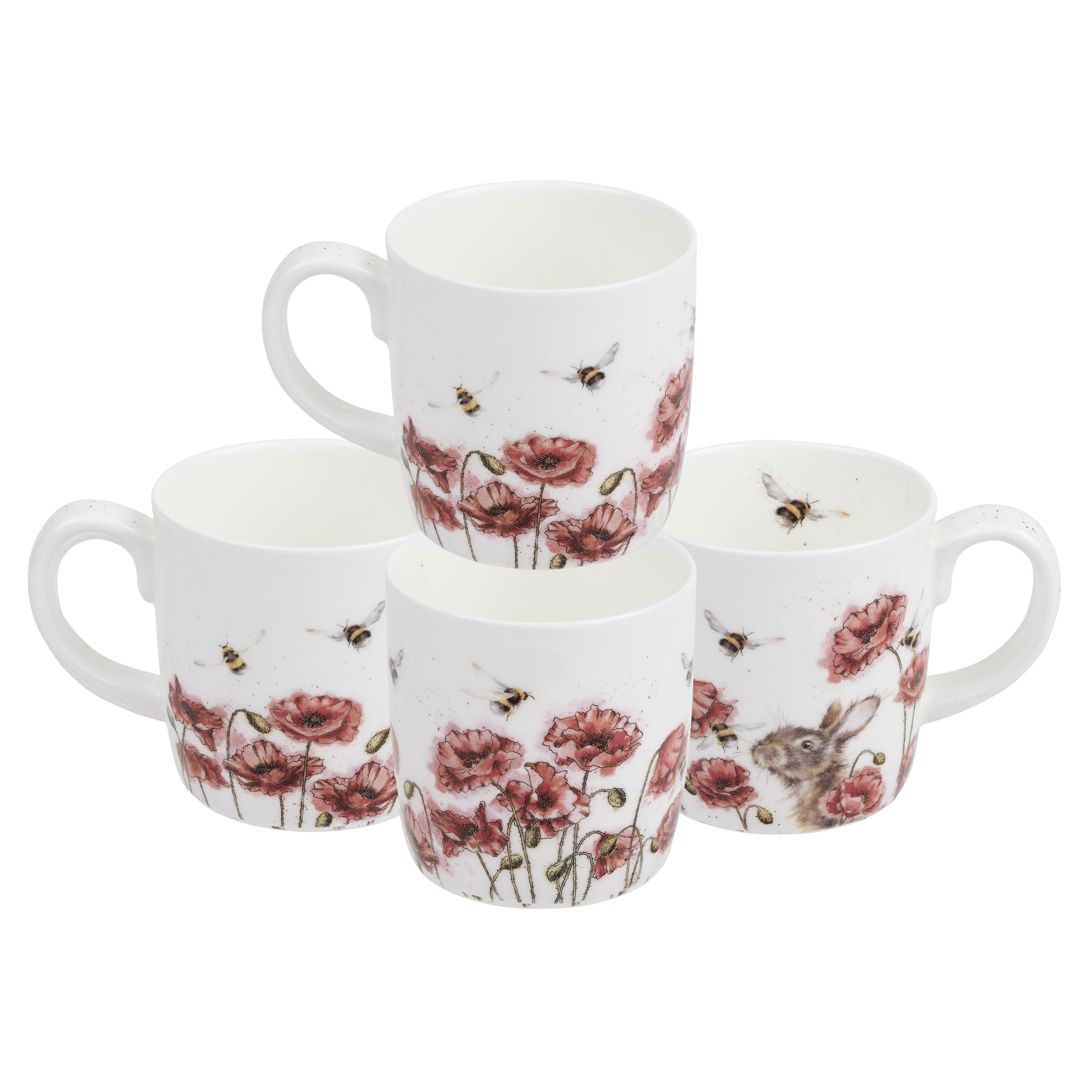 Royal Worcester Wrendale Designs Let it Bee (Bee) 0.31L Set of 6