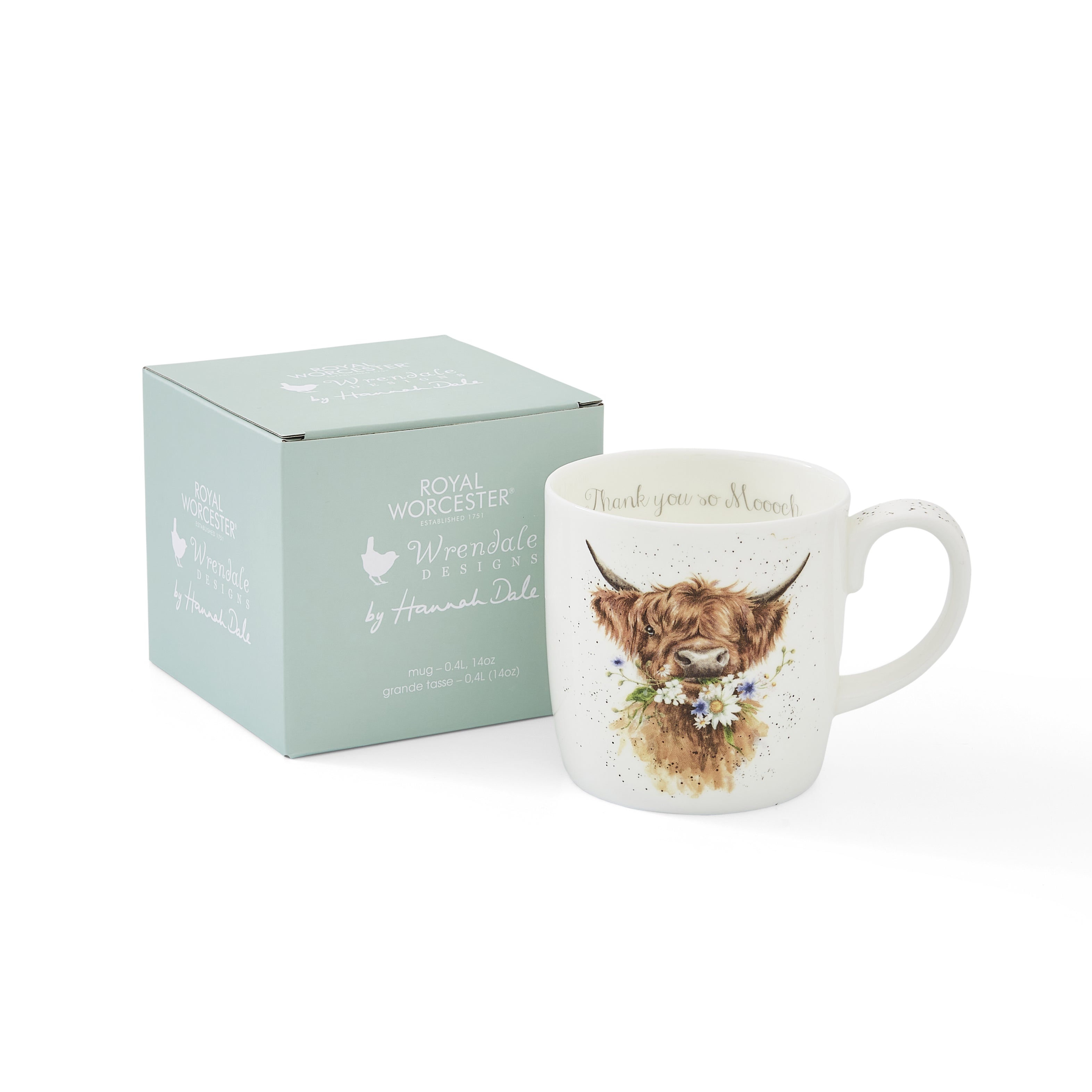 Wrendale Designs Thank You (Cow) 0.40L Single