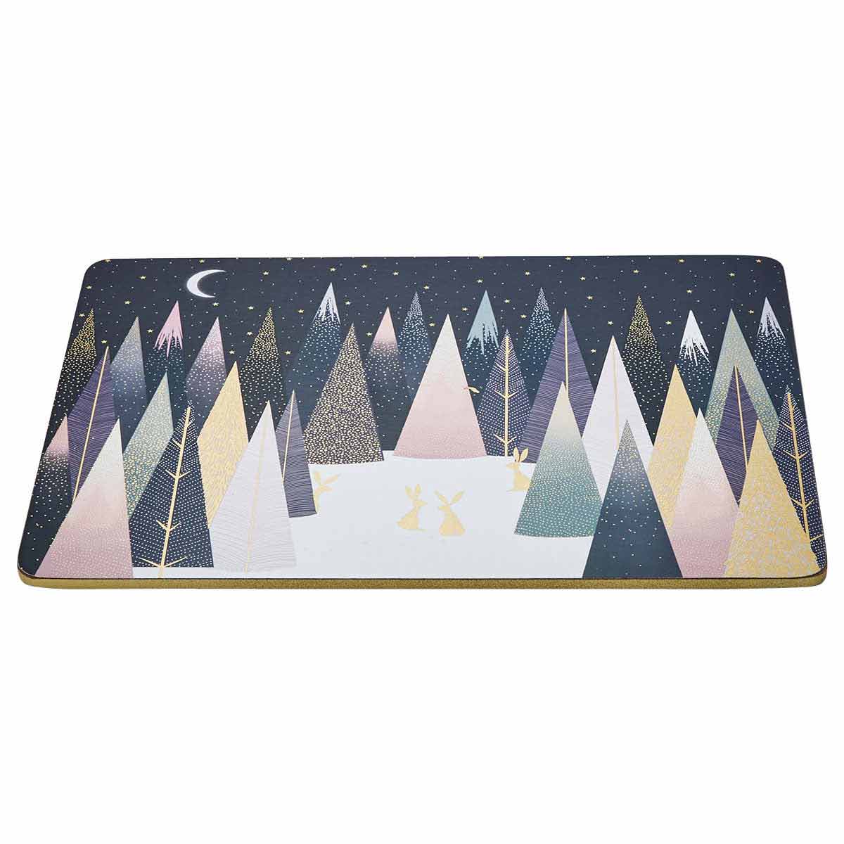 Frosted Pines Placemats S/4 (s) 30.5 x 23cm Boxed Set