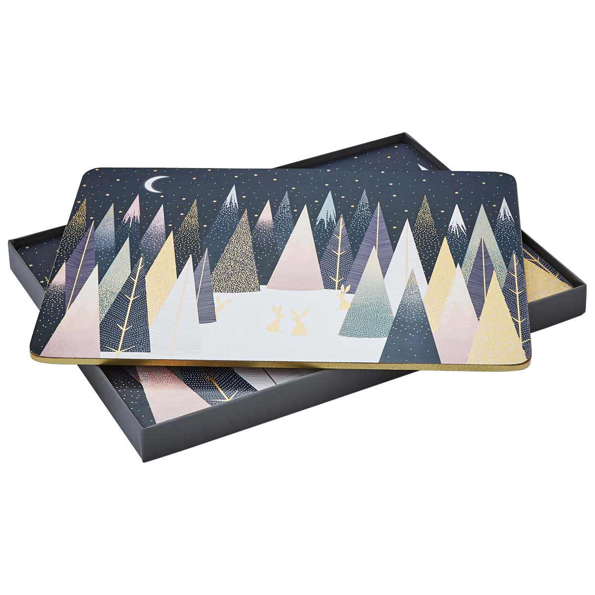 Frosted Pines Placemats S/4 (s) 30.5 x 23cm Boxed Set