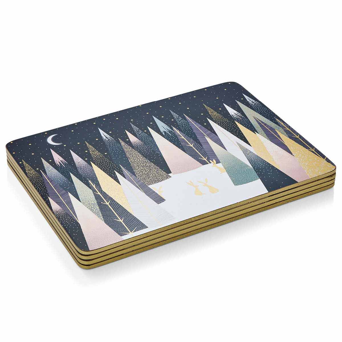 Frosted Pines Placemats S/4 (s) 30.5 x 23cm Boxed Set