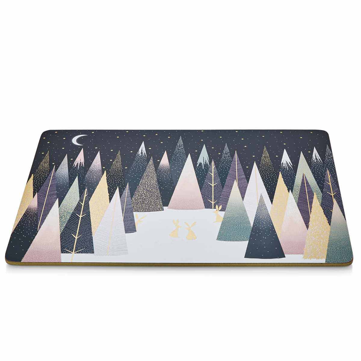 Frosted Pines Lg Placemats S/4 (s) 40.1 x 29.8cm Boxed Set