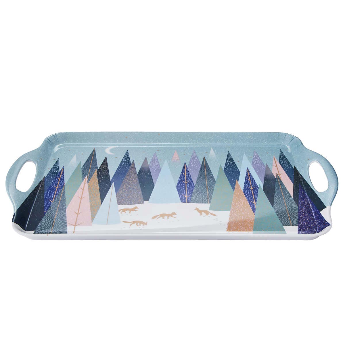 Frosted Pines Large Handled Tray 48 x 29.5cm Single