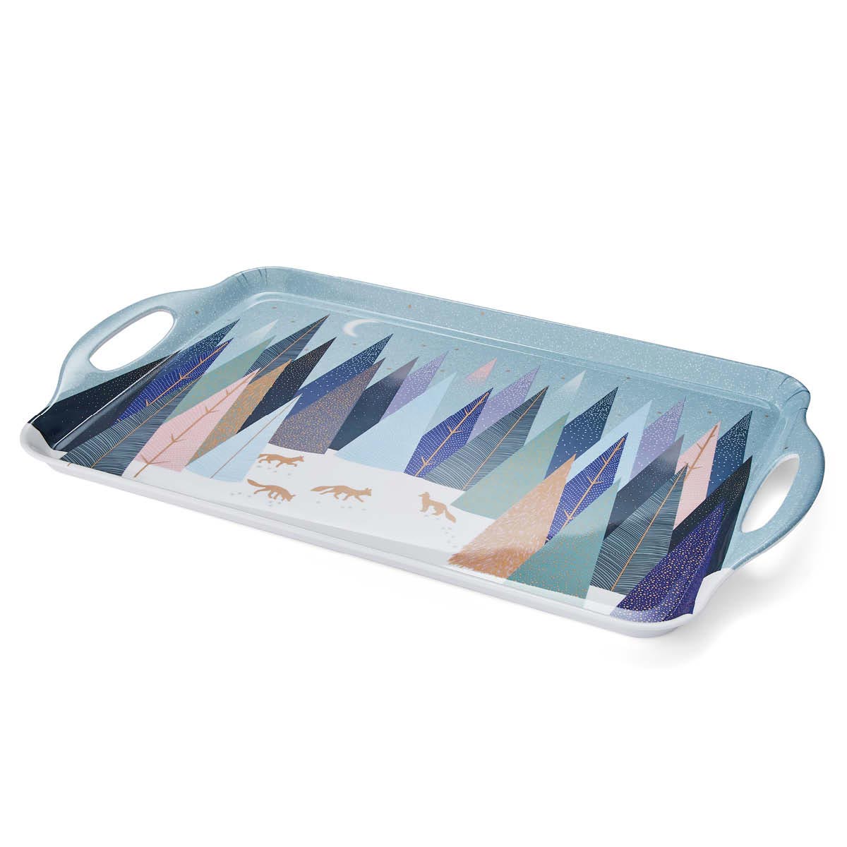 Frosted Pines Large Handled Tray 48 x 29.5cm Single