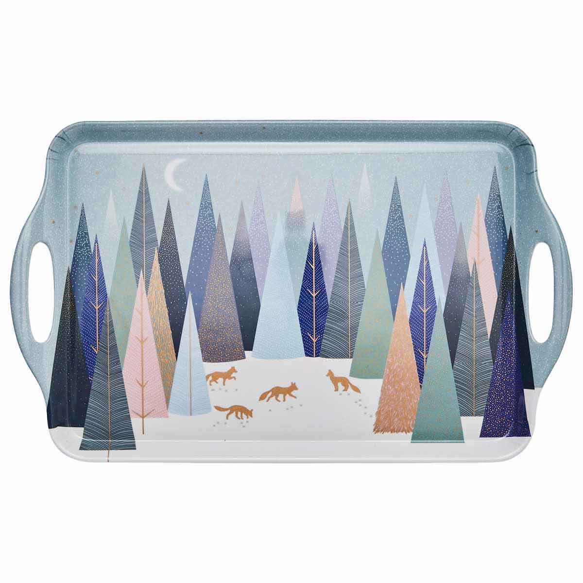Frosted Pines Large Handled Tray 48 x 29.5cm Single