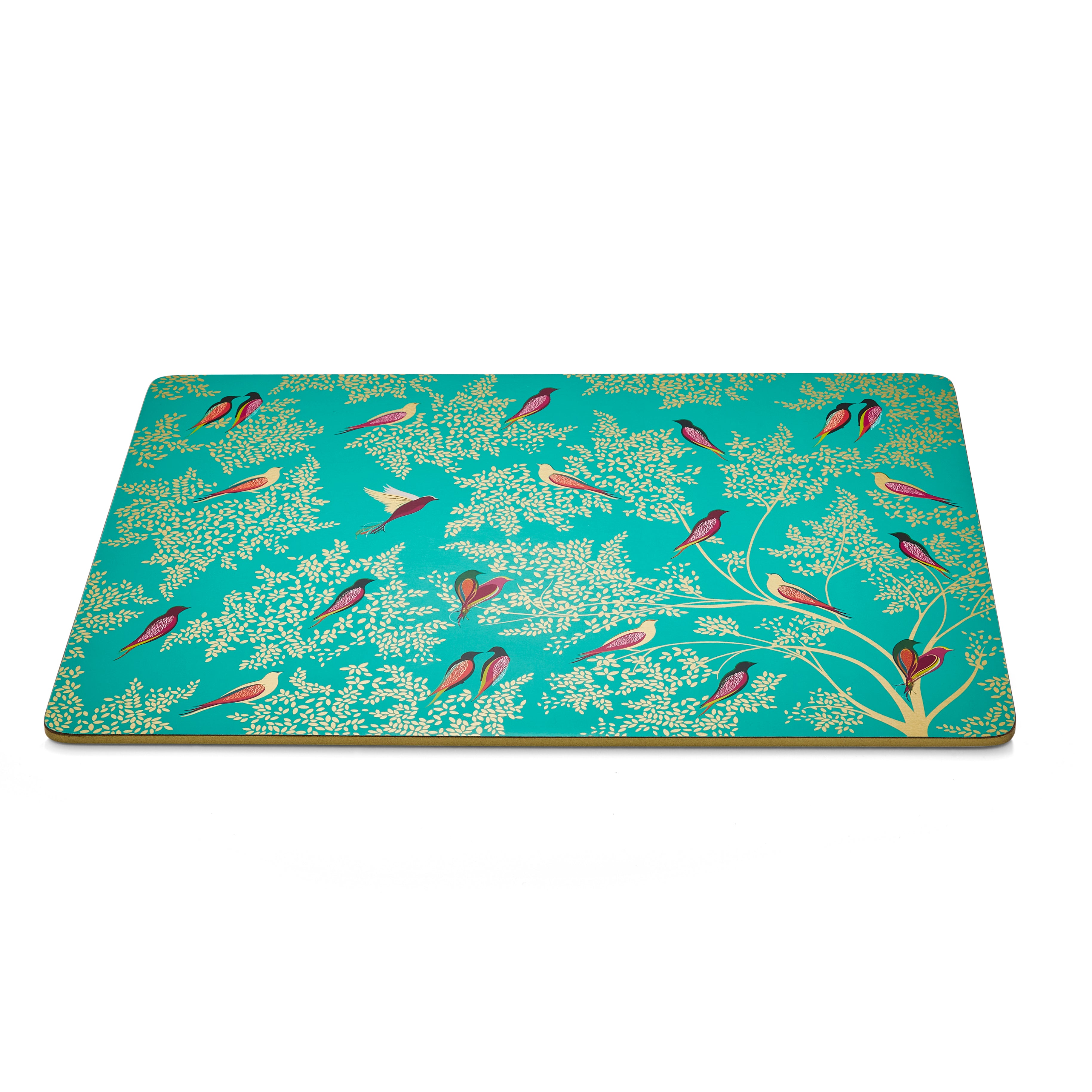 Sara Miller London Artisanne Noir Collection Chelsea Collection Large Placemats - Set of 4 - Green 40.1 x 29.8cm Boxed Set