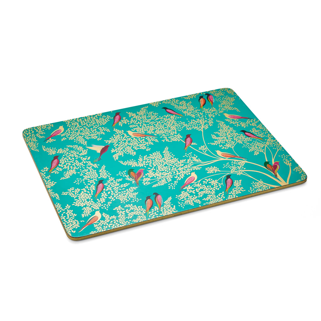 Sara Miller London Artisanne Noir Collection Chelsea Collection Placemats - Set of 4 - Green 30.5 x 23cm Boxed Set
