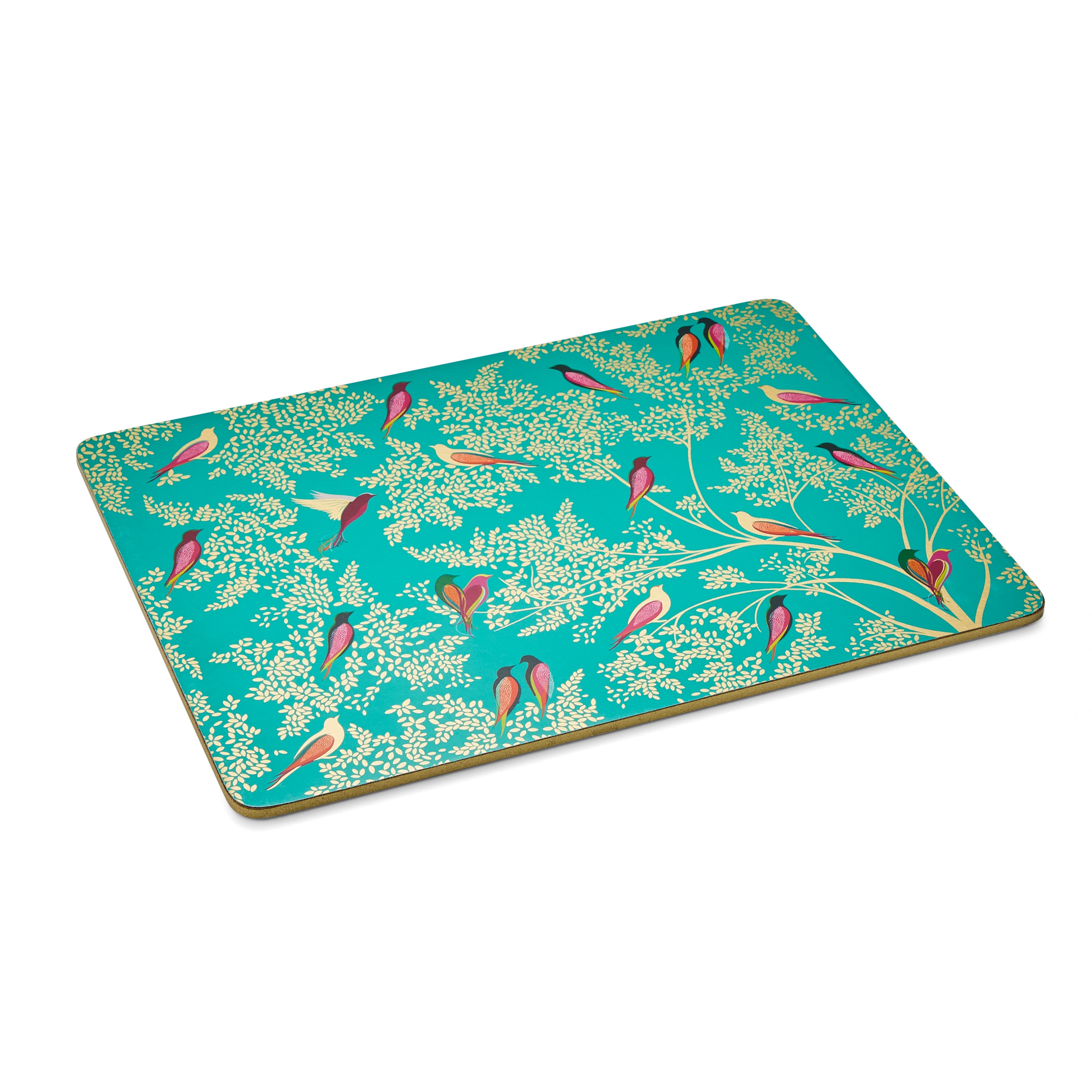 Sara Miller London Artisanne Noir Collection Chelsea Collection Placemats - Set of 4 - Green 30.5 x 23cm Boxed Set