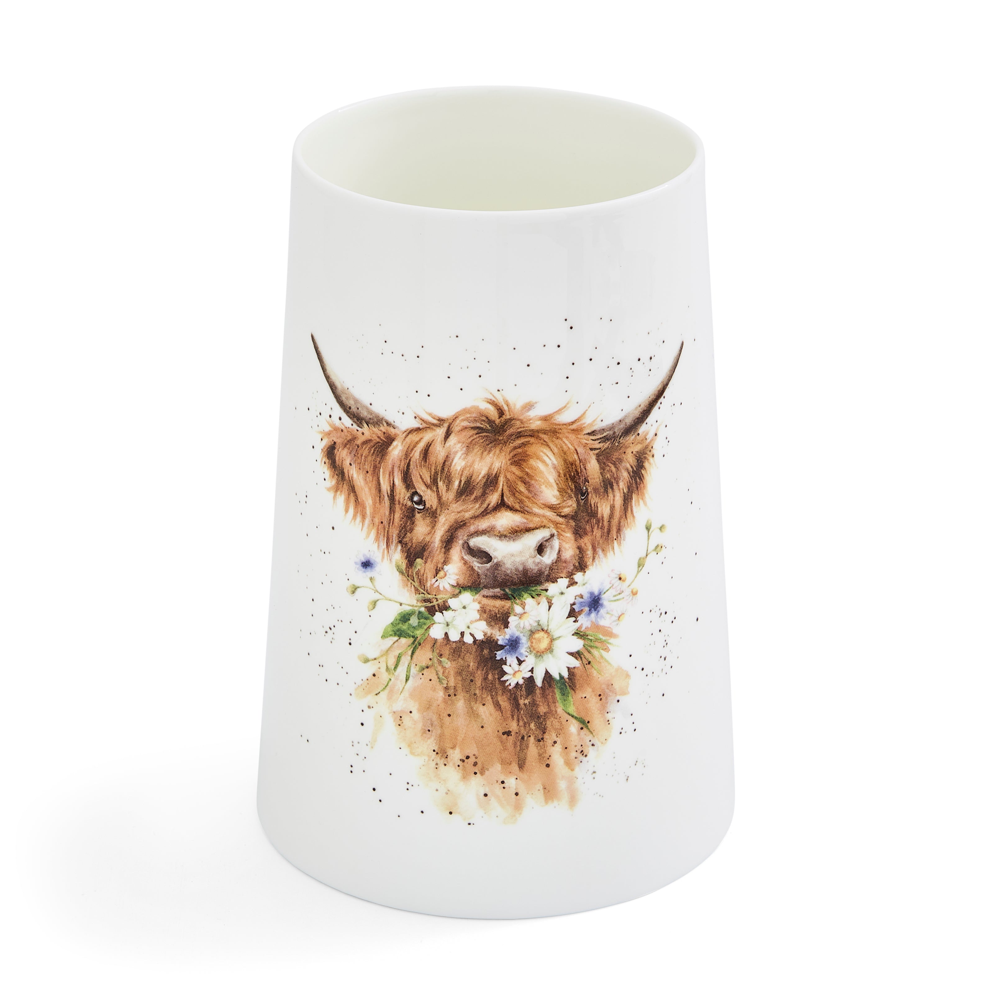 Wrendale Designs Vase (Cow) 20cm Single