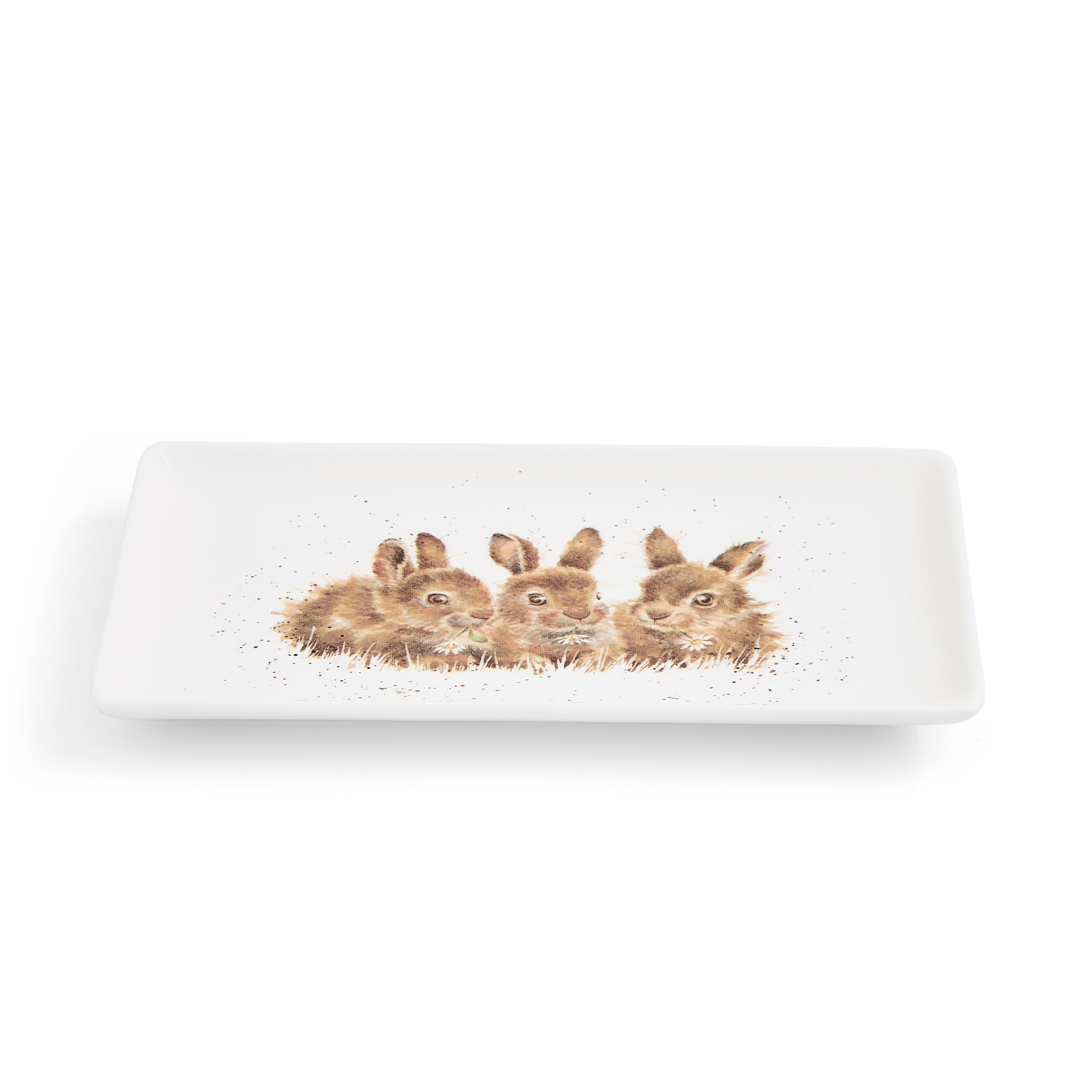 Wrendale Designs Rectangular Tray (Rabbits) 20cm Single