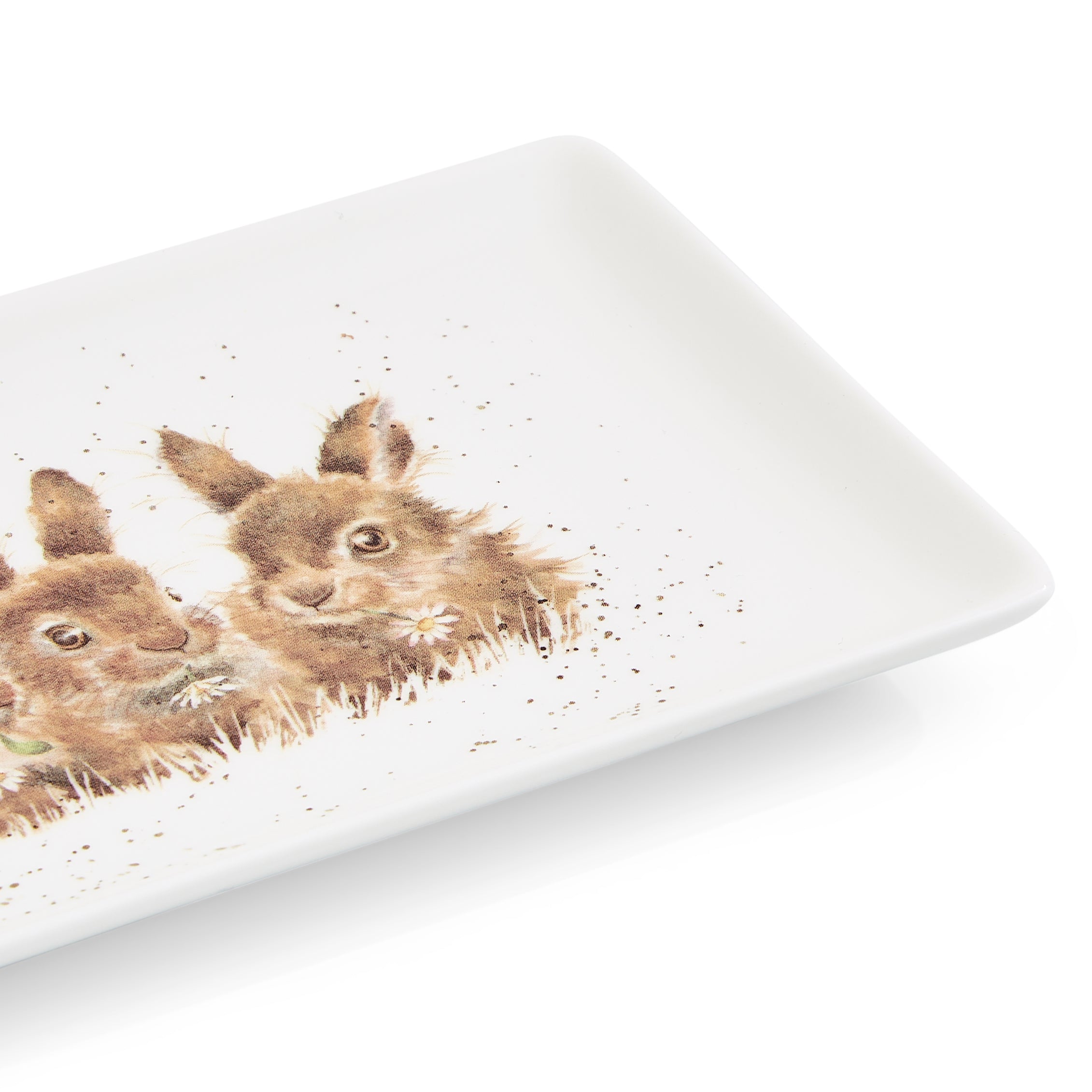 Wrendale Designs Rectangular Tray (Rabbits) 20cm Single