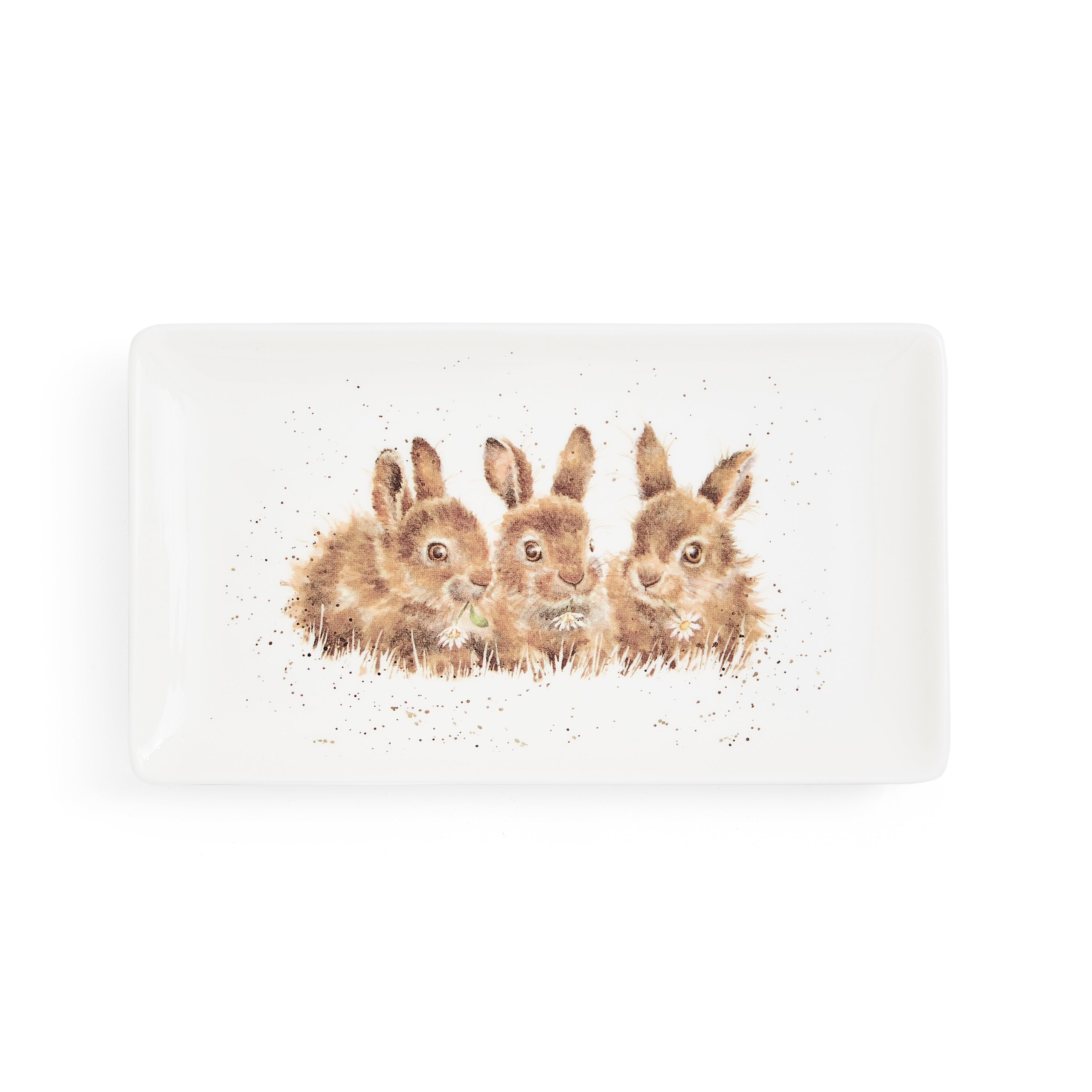 Wrendale Designs Rectangular Tray (Rabbits) 20cm Single