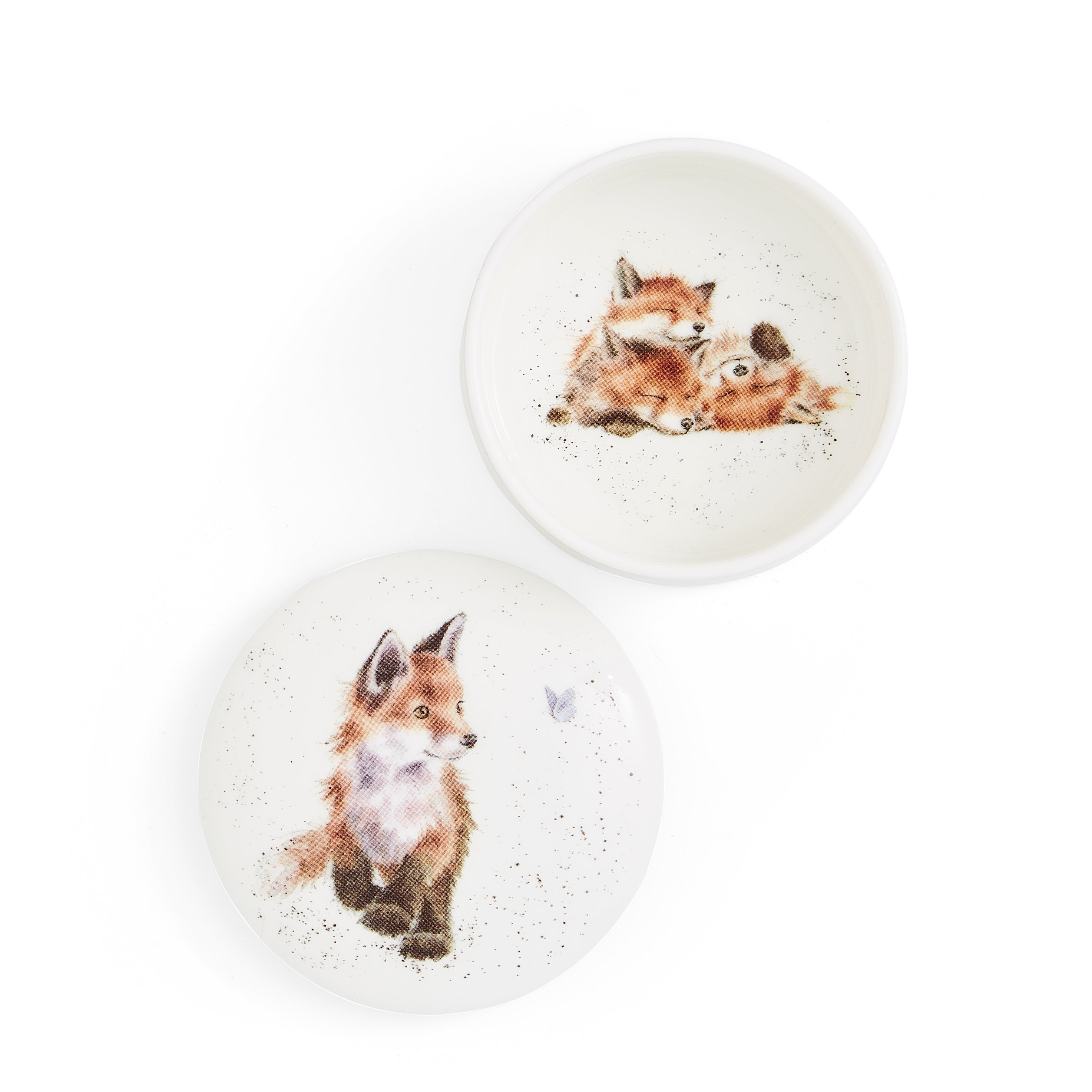 Wrendale Designs Lidded Box (Fox) 8.5cm Single
