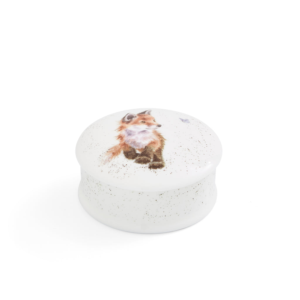 Wrendale Designs Lidded Box (Fox) 8.5cm Single