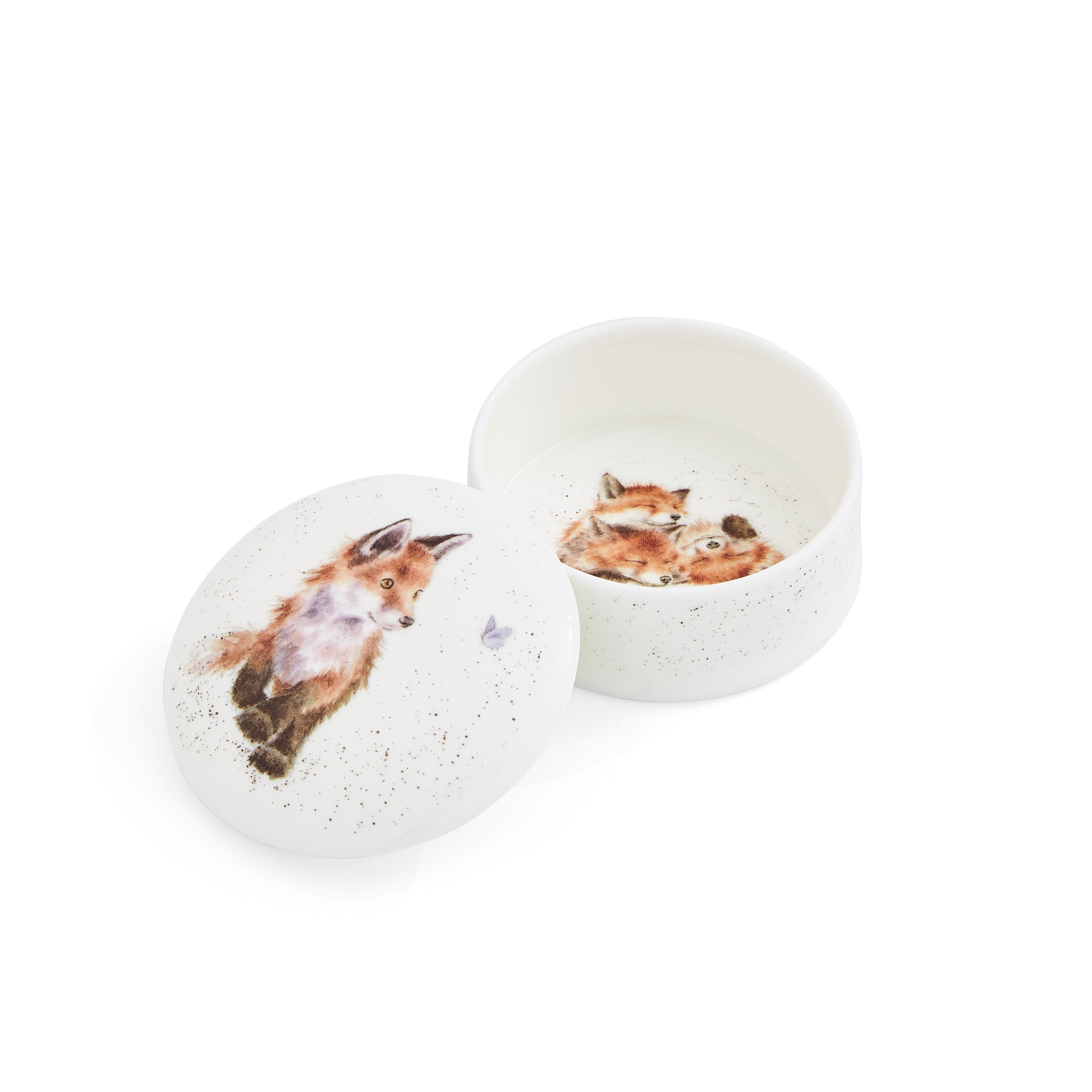 Wrendale Designs Lidded Box (Fox) 8.5cm Single
