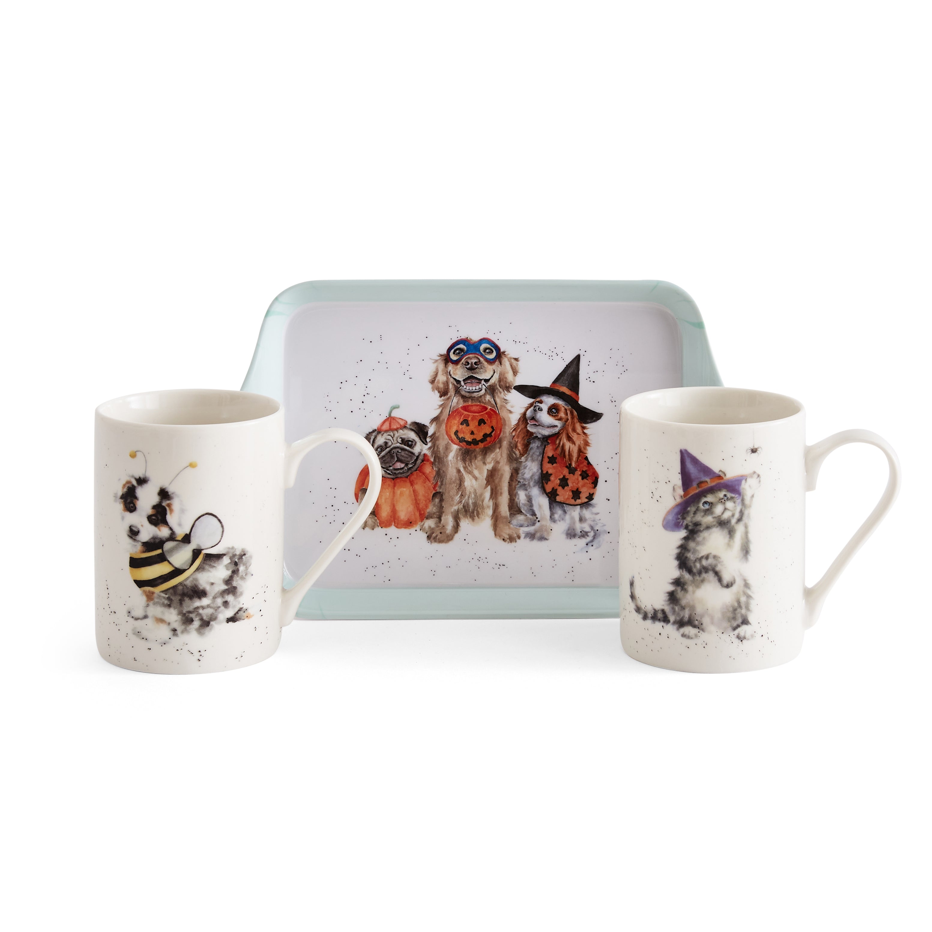 WrenWrendale Designs - Halloween Collectiondale Designs Coloured Collection Mug & Tray Set (Cats & Dogs) Mug 0.30L 
Tray 21 x 14cm Single