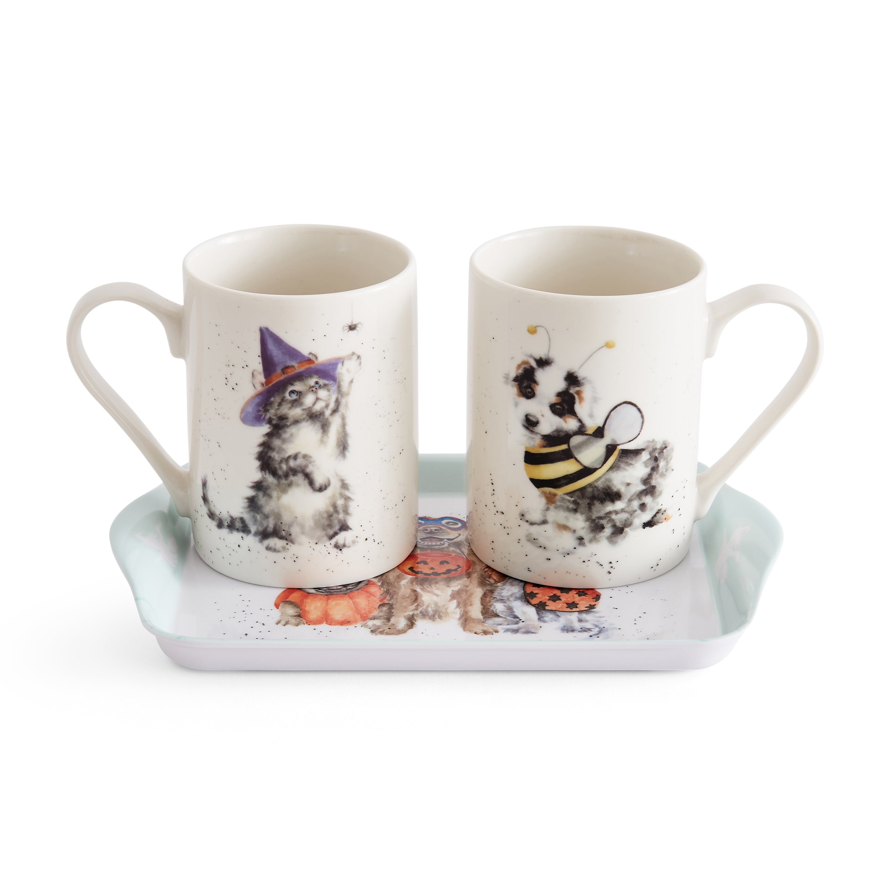 WrenWrendale Designs - Halloween Collectiondale Designs Coloured Collection Mug & Tray Set (Cats & Dogs) Mug 0.30L 
Tray 21 x 14cm Single