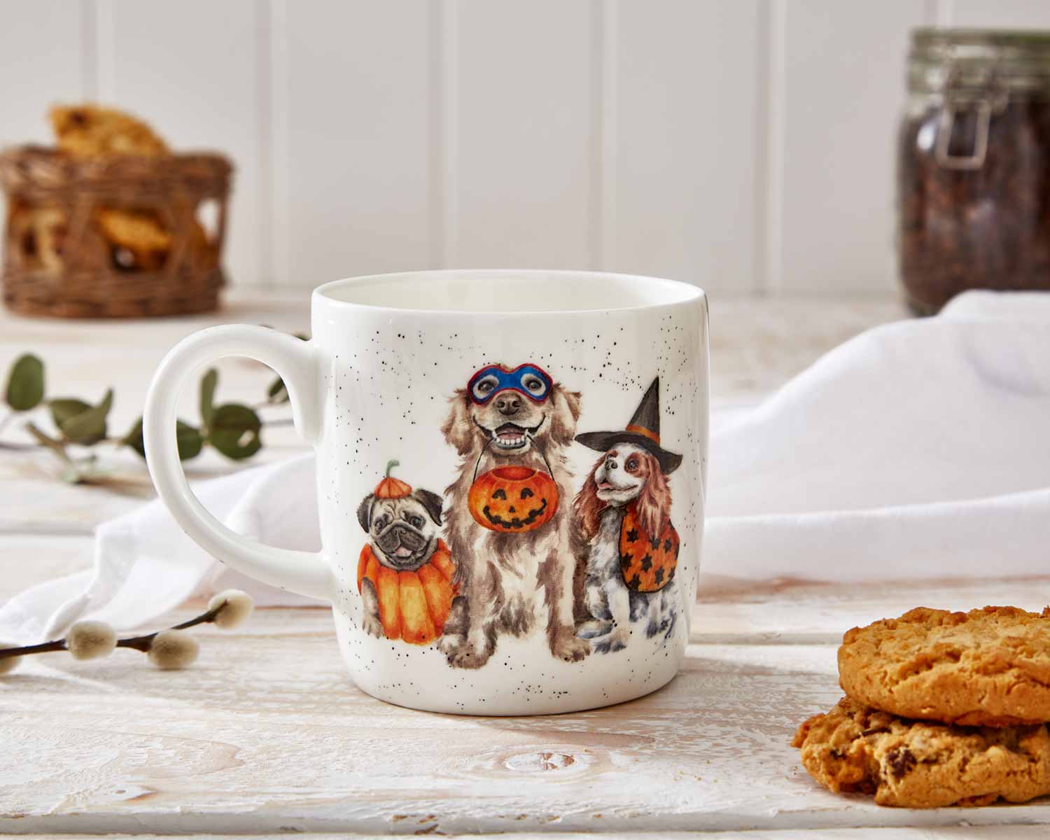 Mug - Halloween Trick or Treat (Dogs) 
**REINTRODUCTION** 0.40L Set of 4