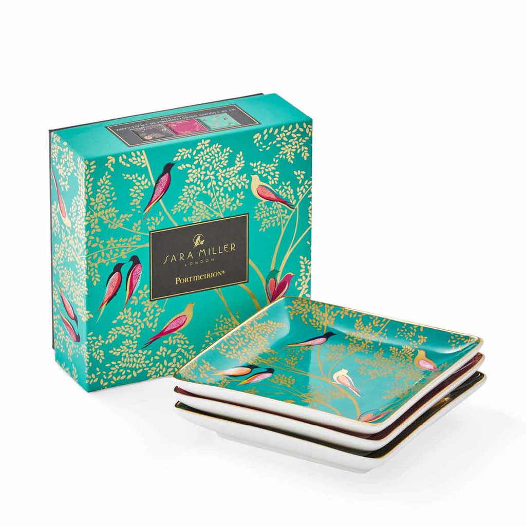 Square Trinket Dishes S/3 11.4cm Boxed Set