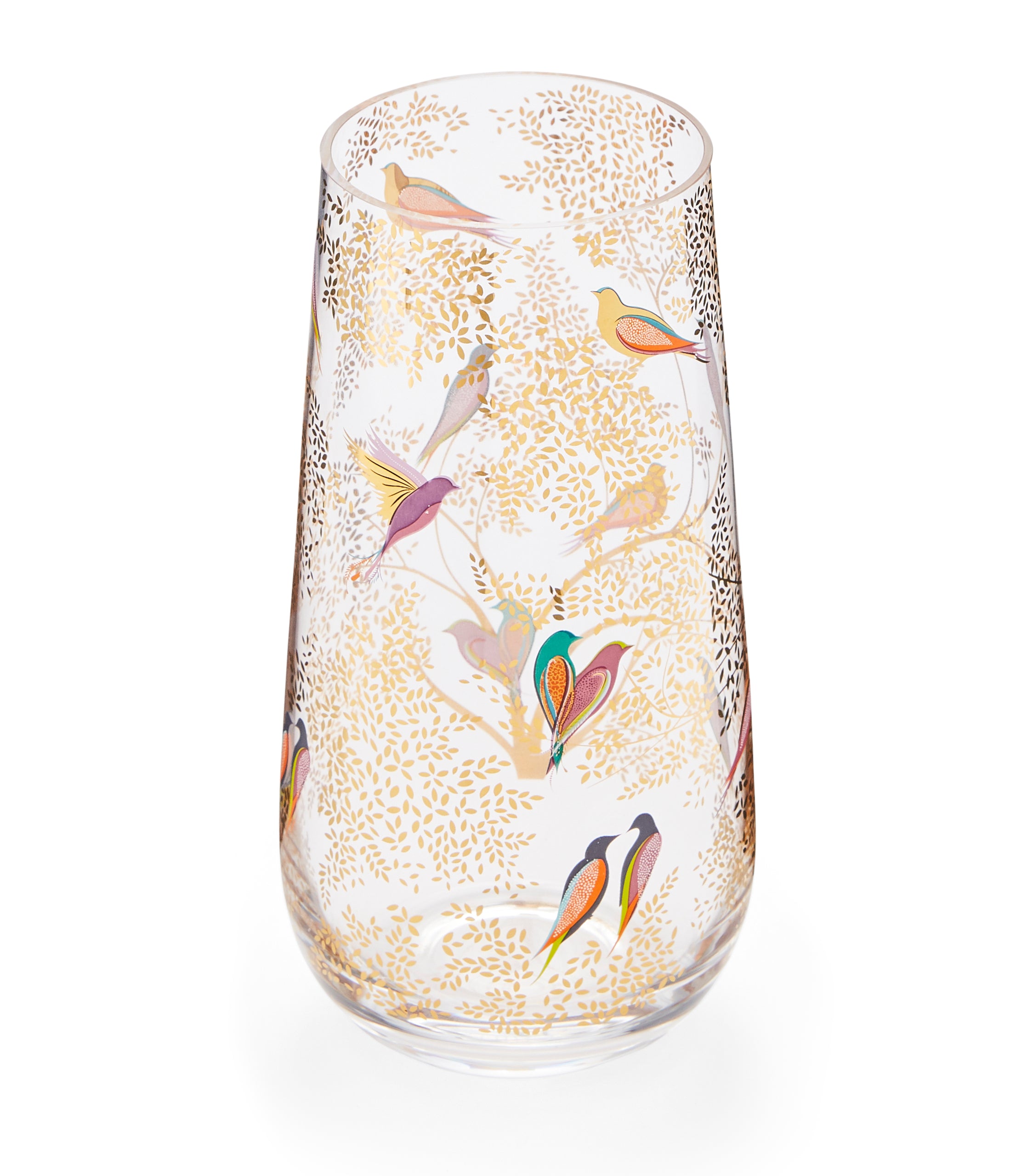Sara Miller London Artisanne Noir Collection Medium Glass Vase 21.5cm Single