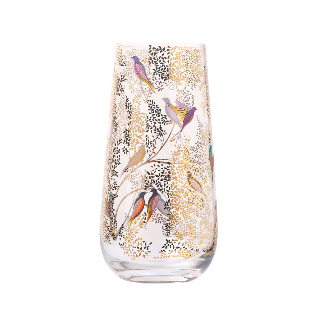 Sara Miller London Artisanne Noir Collection Medium Glass Vase 21.5cm Single
