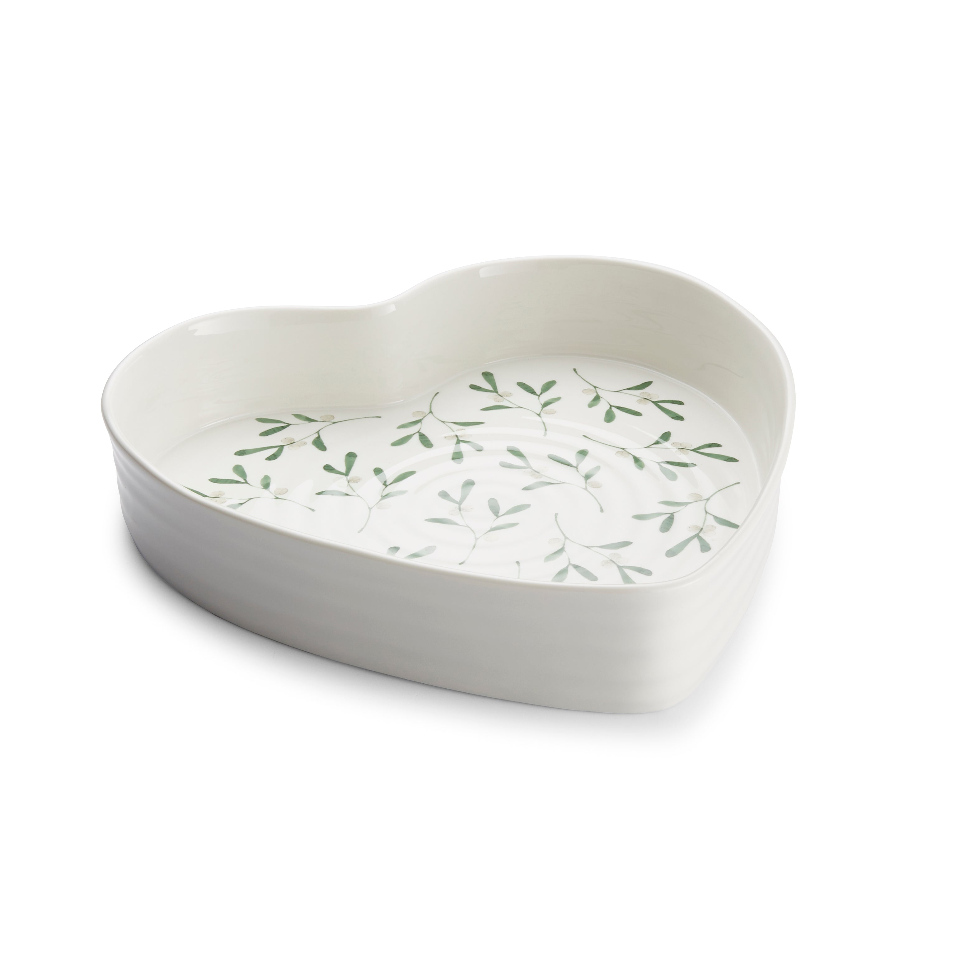 Sophie Conran for Portmeirion Mistletoe Heart Baking Dish 25cm Single