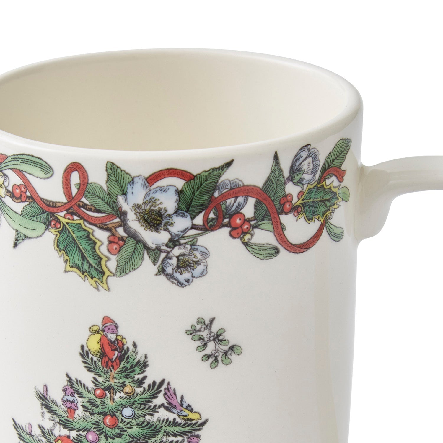 Spode Christmas Tree Wreath Mug Set 4