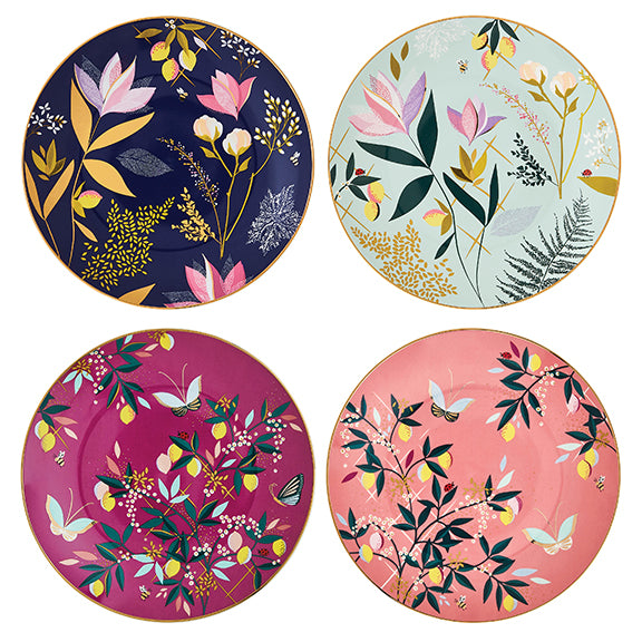 Cake Plates S/4 Assorted 20cm Boxed Set