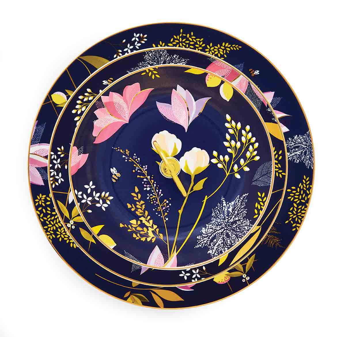 3 Tier Cake Stand - Navy 27cm, 20cm, 15cm Boxed Set