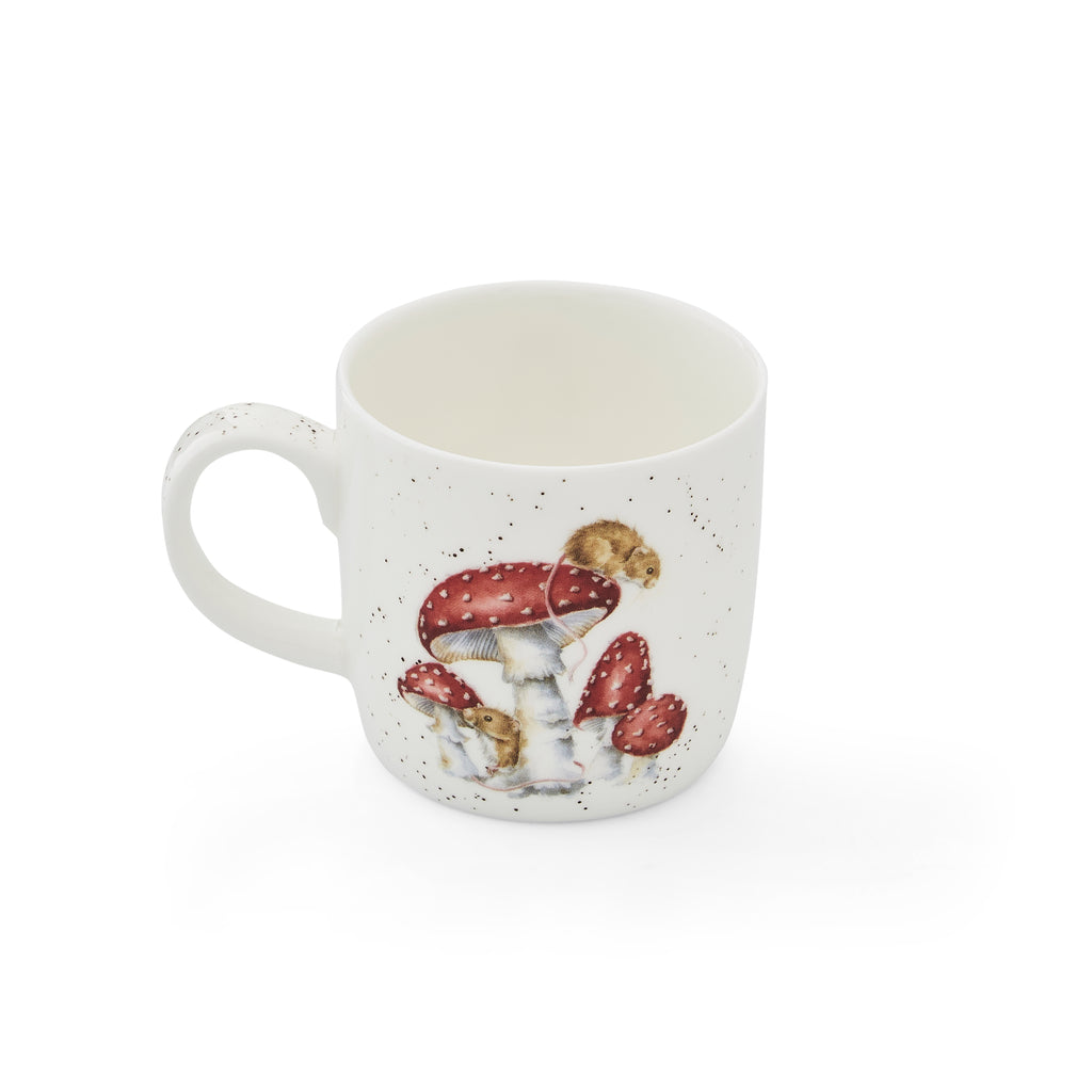 Royal Worcester Wrendale Designs He's a Fun-gi (Mouse & Mushroom) 0.31L Set of 6